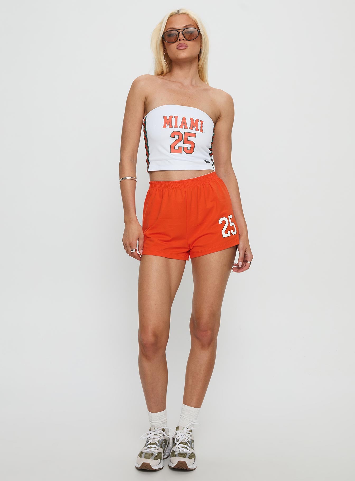 Miami Jersey Tube Top White - Image 3