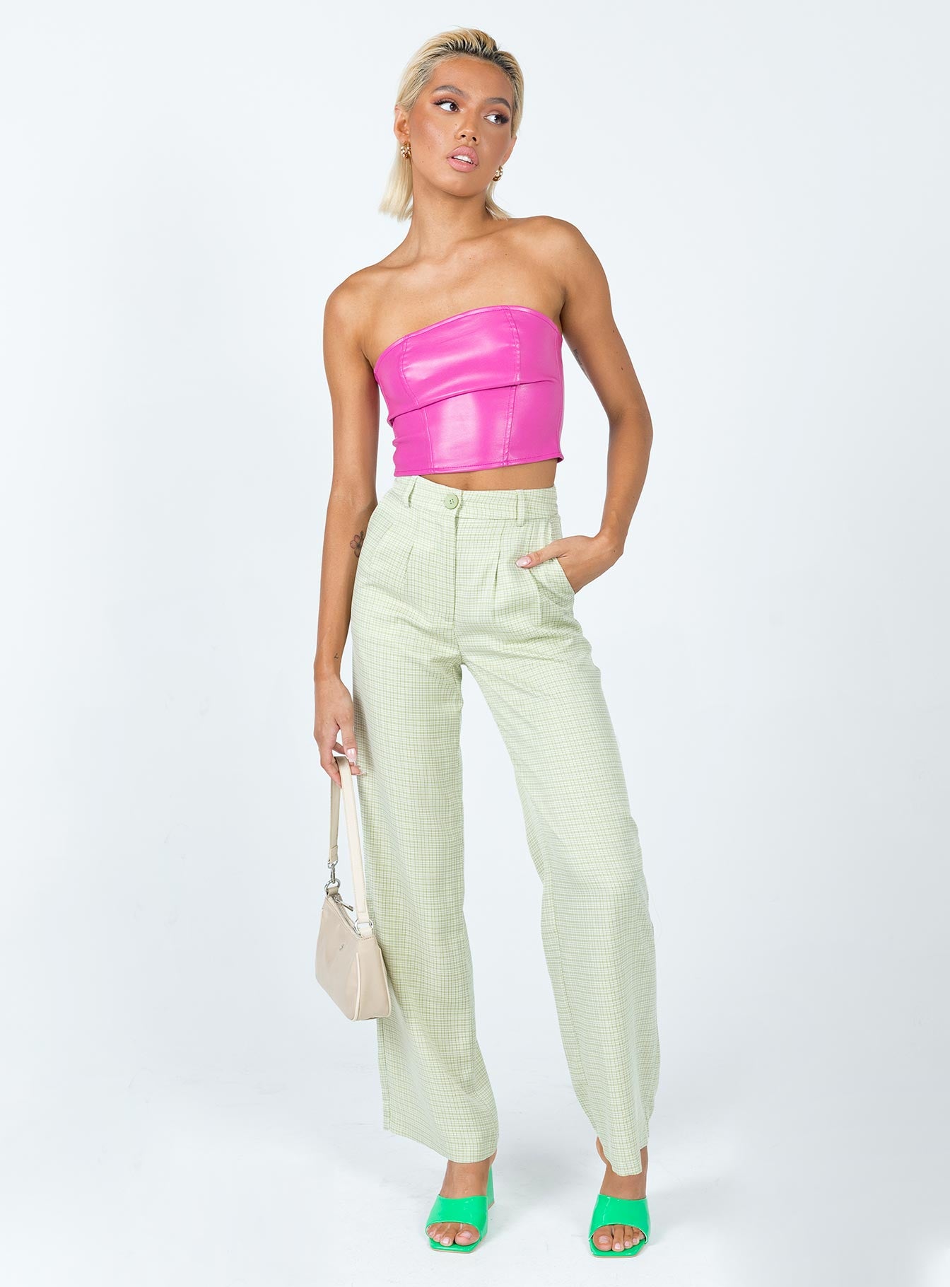 Archer Pants Green Check - Image 2