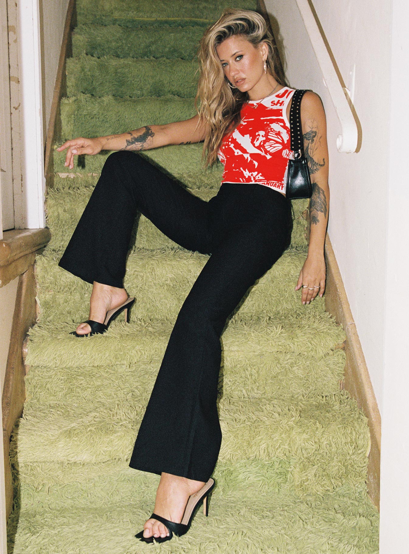 Kinkirk Flared Pants Black Tall - Image 9