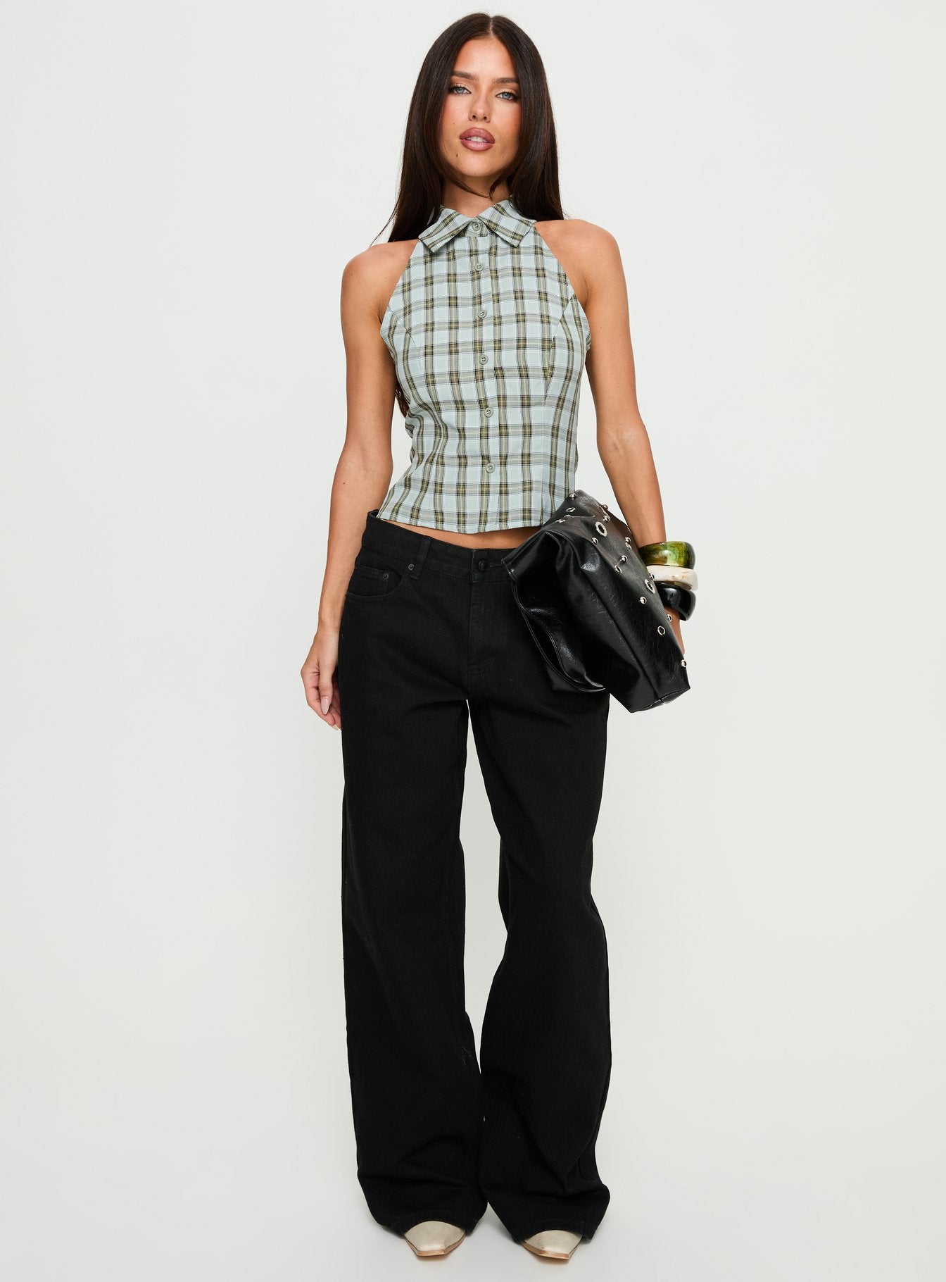Serenitia Mid Rise Relaxed Jeans Jet Black - Image 3