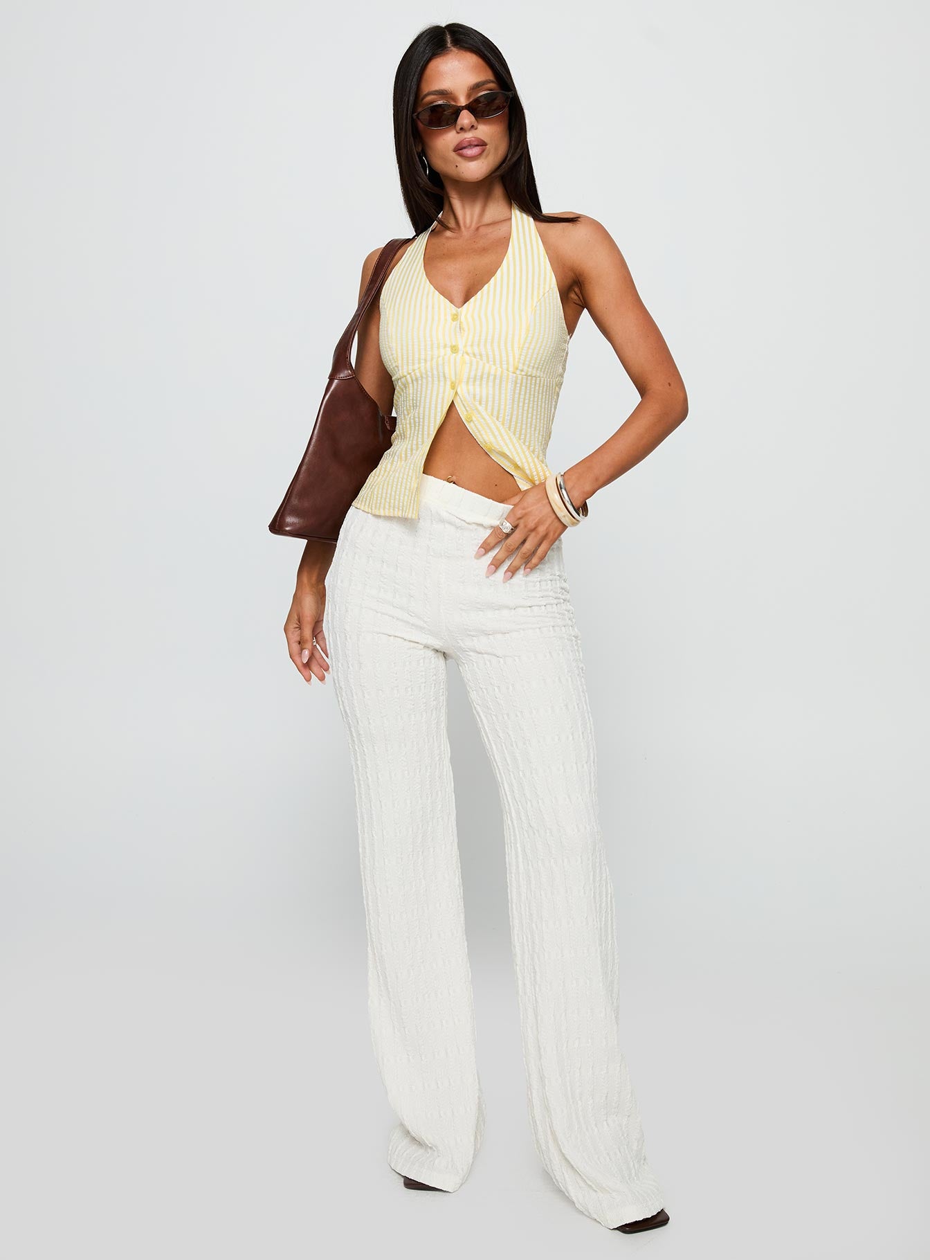 Leisure State Knit Pant White - Image 3