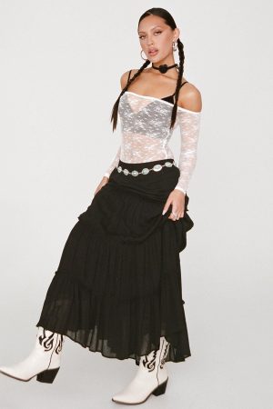 Miriah Maxi Skirt Black
