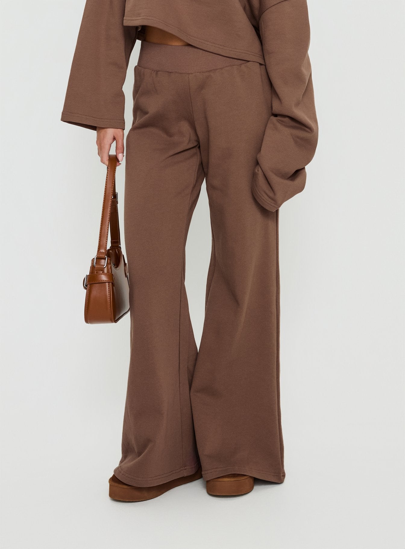 Peaks Flared Track Pants Cocoa - Image 2