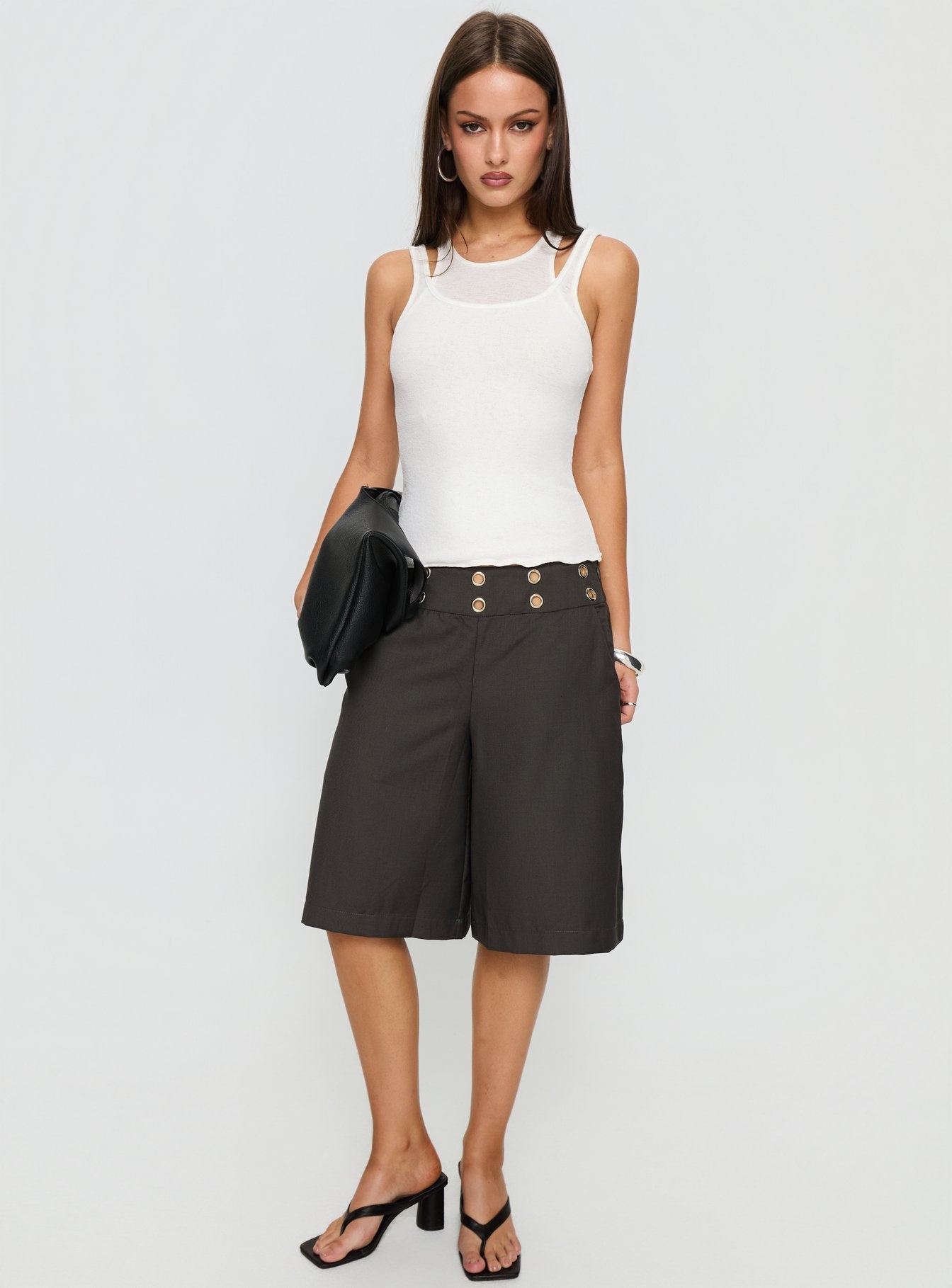 Teza Eyelet Jorts Grey - Image 4