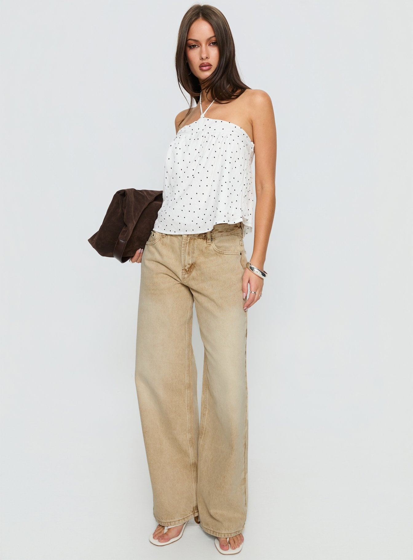 Moonlit Top White Polka - Image 3