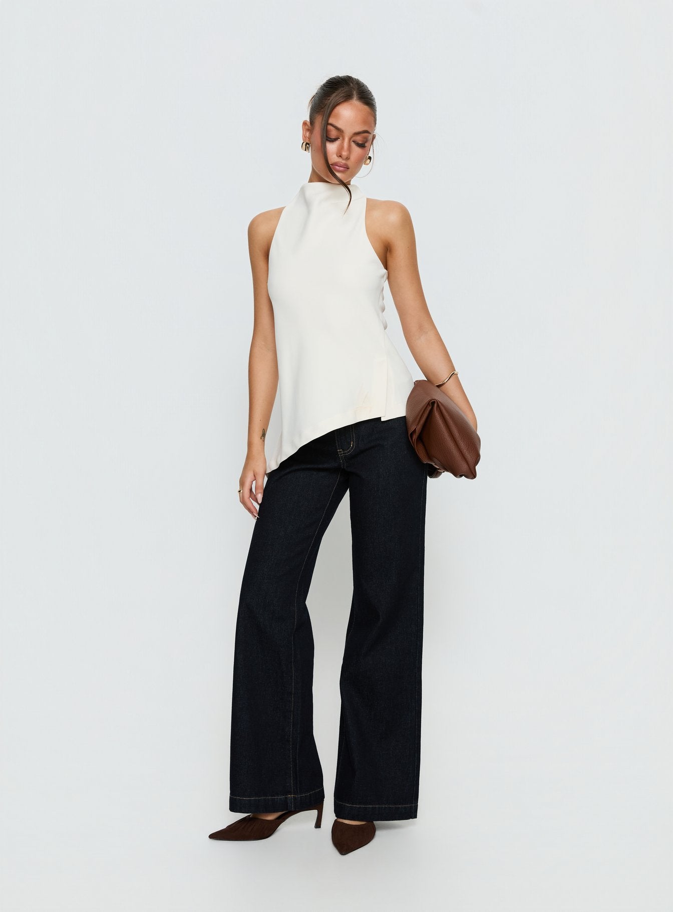 Days Get Dark Asymmetrical Top Cream - Image 3