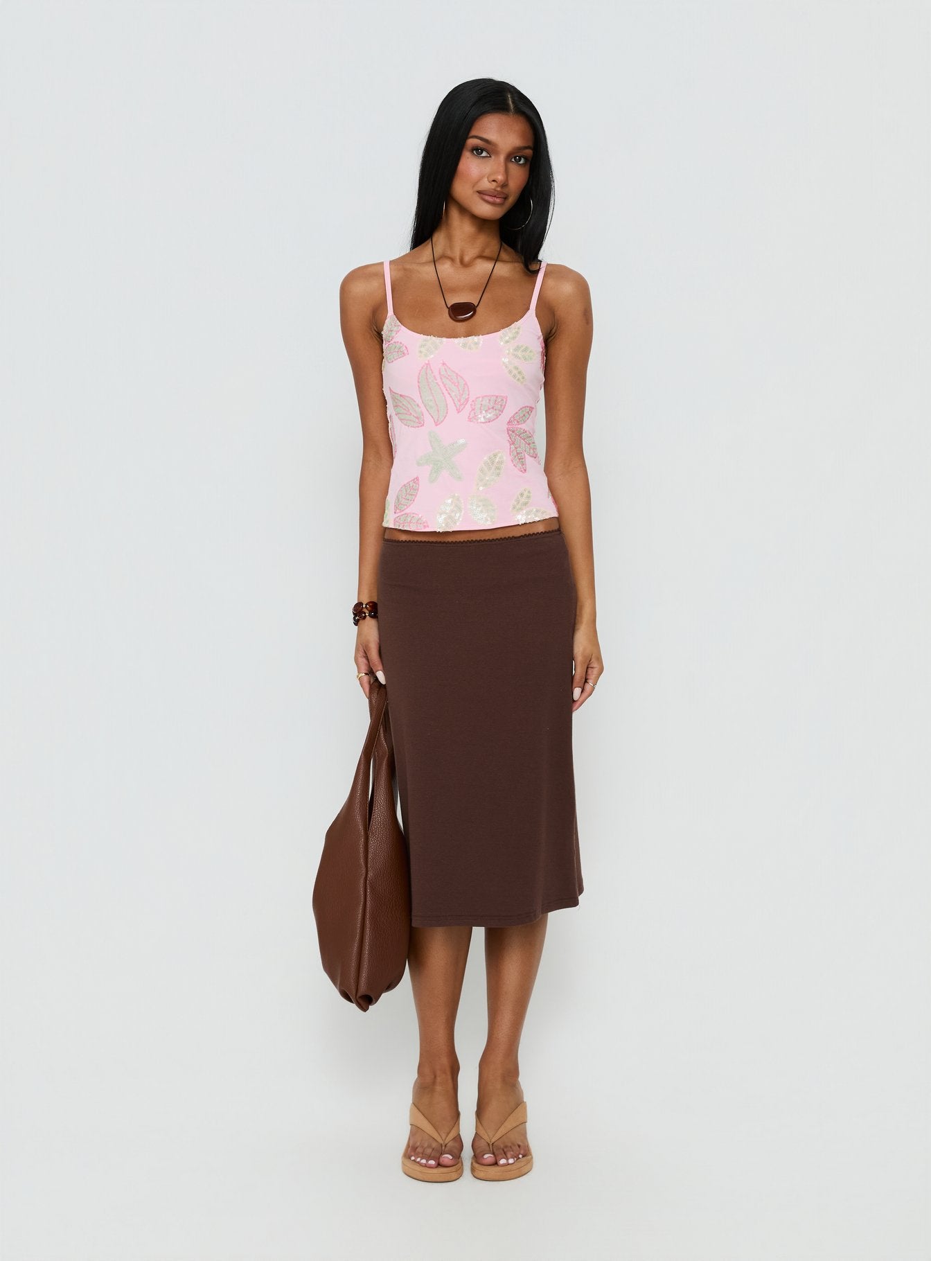 Lunavia Sequin Cami Top Pink - Image 3