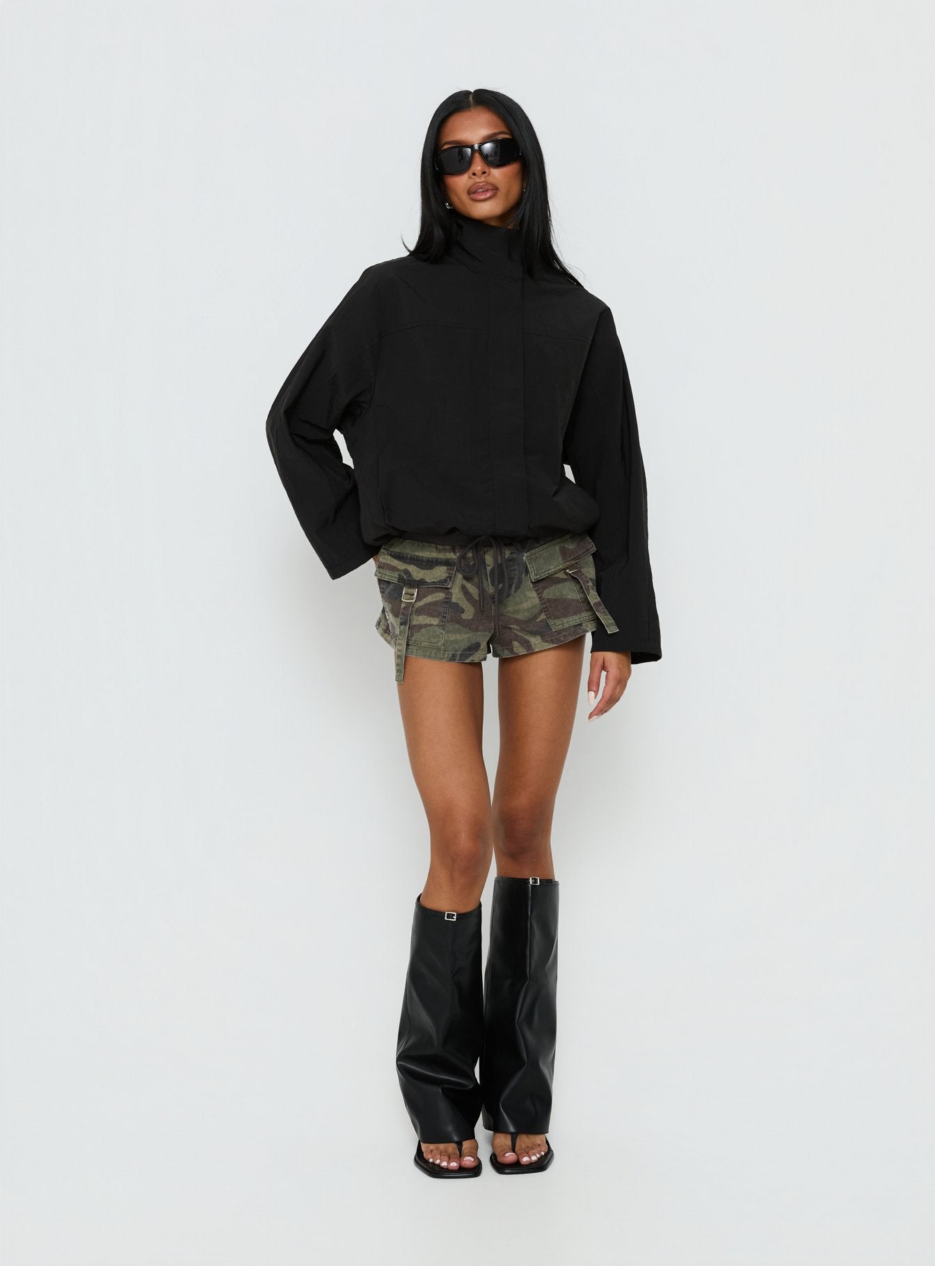 Shoreline Windbreaker Jacket Noir - Image 3