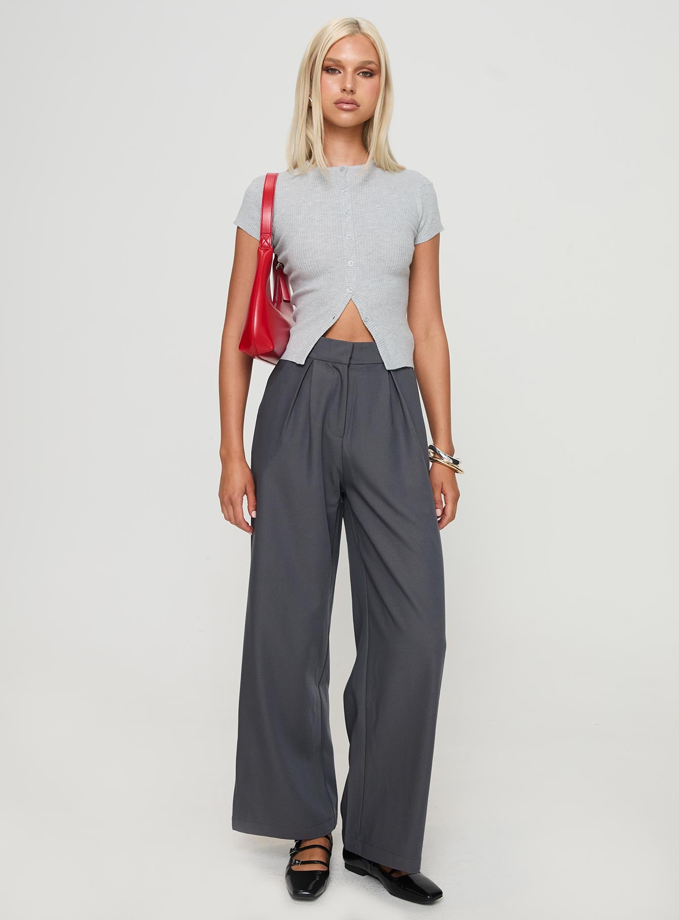 Suzu Knit Top Grey - Image 3