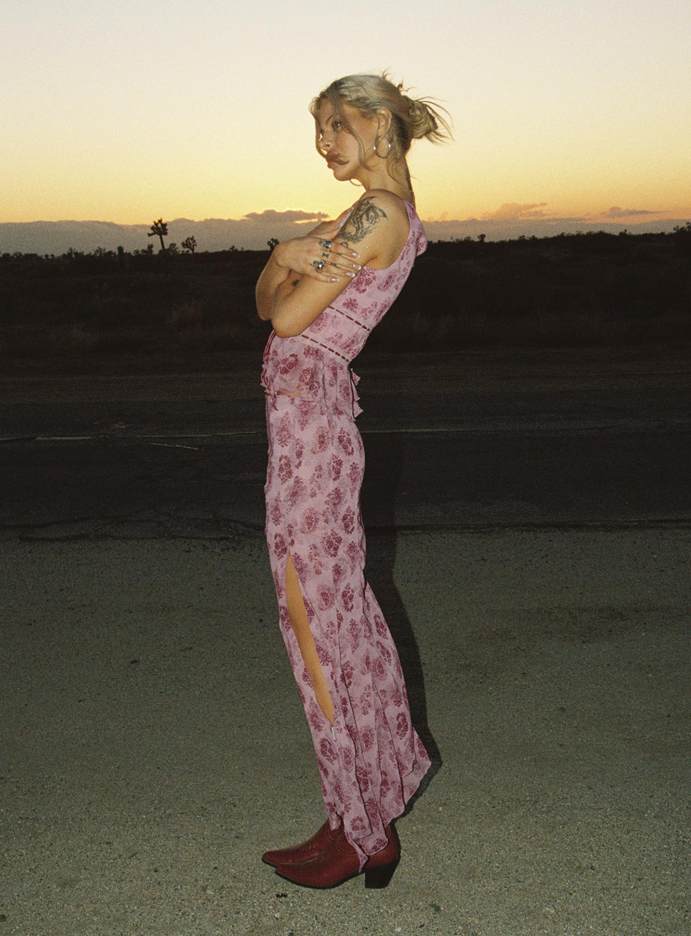 Nikolise Maxi Skirt Purple Petite - Image 2