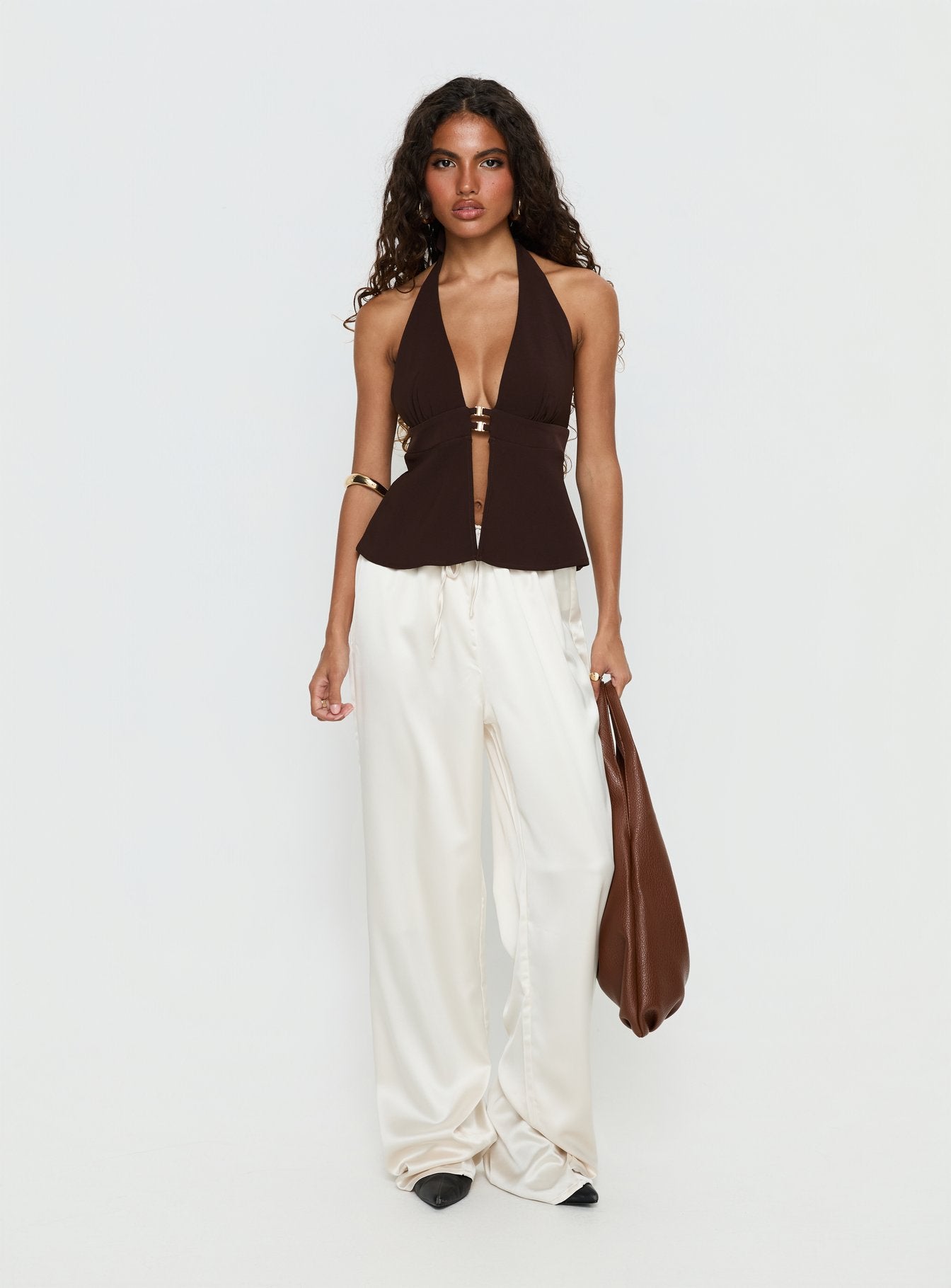 Brealle Halter Top Chocolate - Image 2