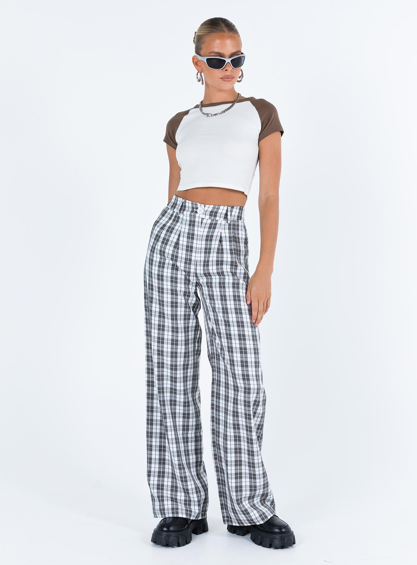 Archer Pants Grey Plaid - Image 3