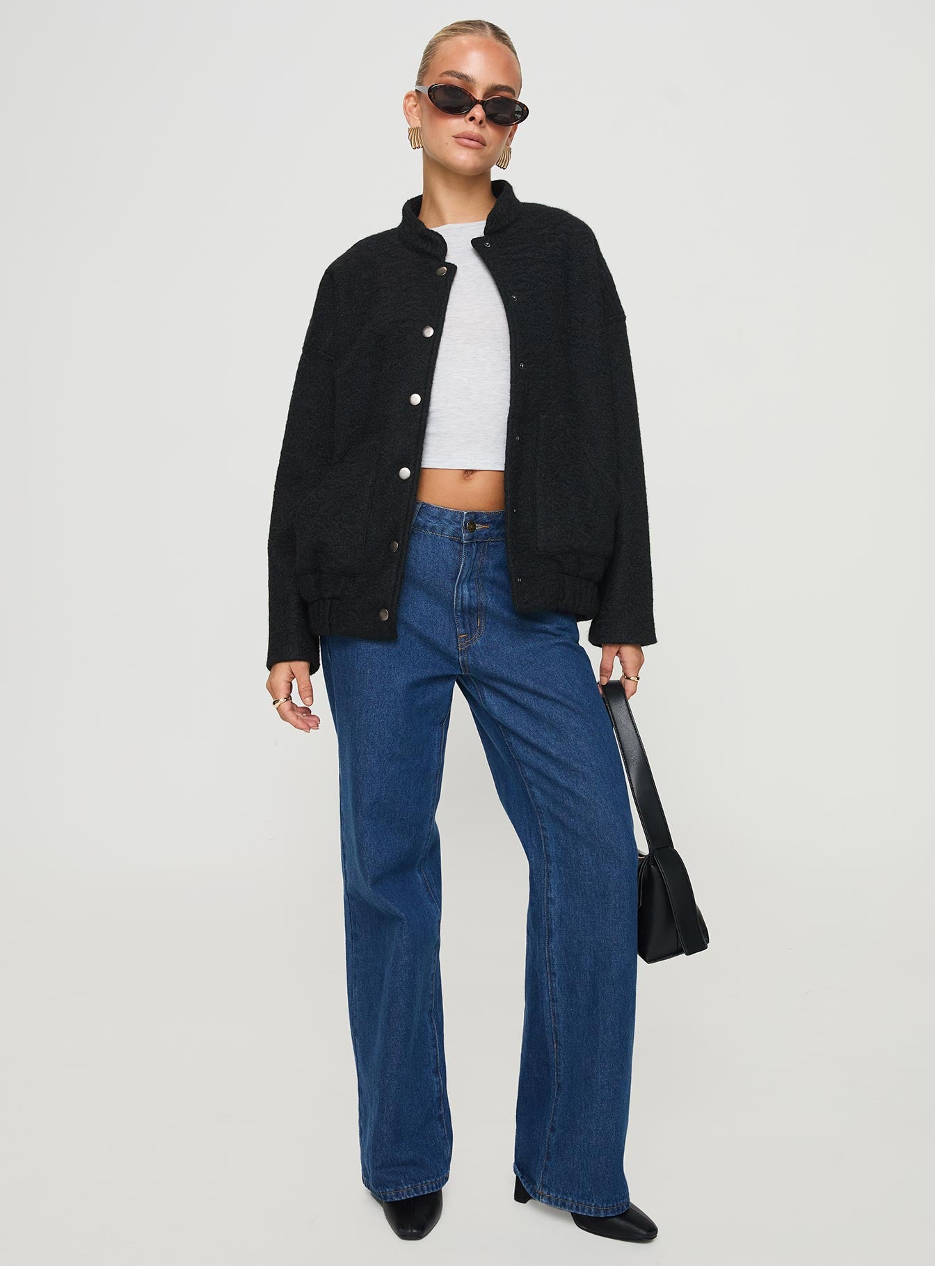 Stillar Bomber Jacket Black - Image 3