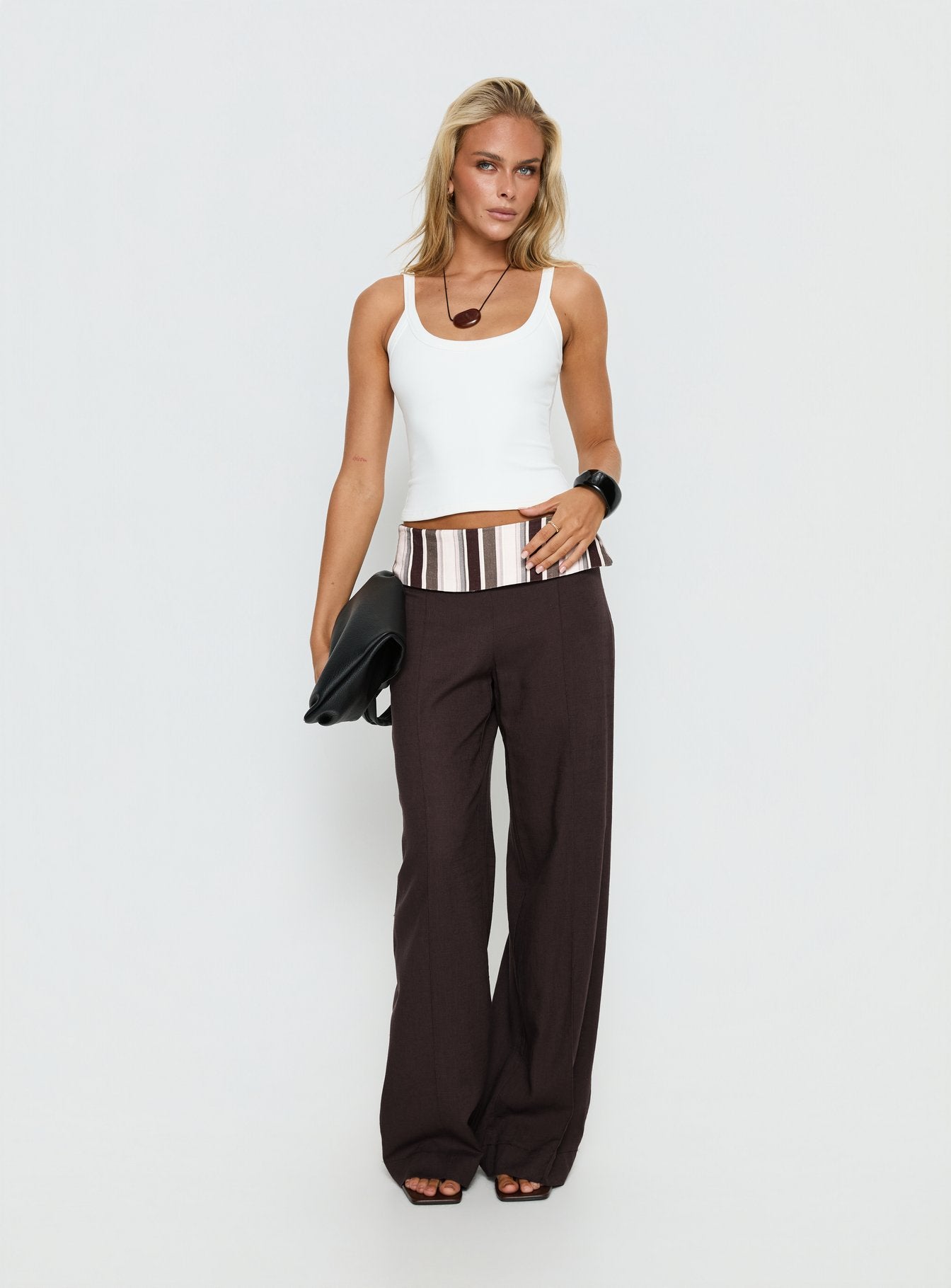 Quenlin Folded Straight Leg Pant Multi - Image 3