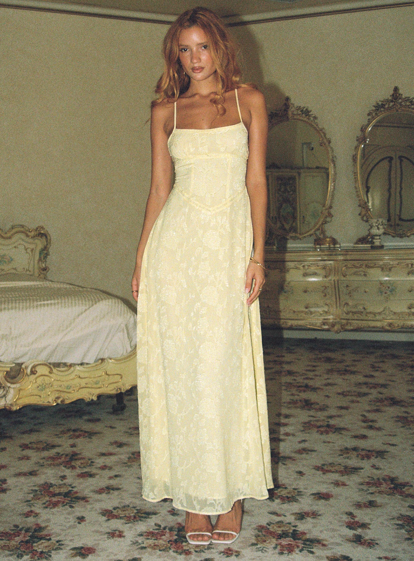 South Of France Maxi Dress Yellow - Image 2