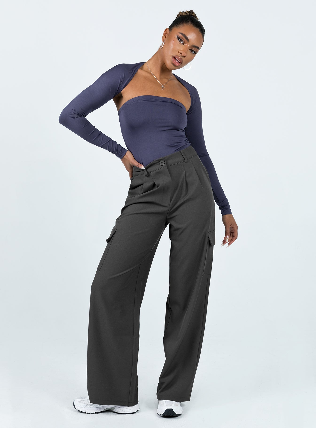 Archer Cargo Pants Slate - Image 2