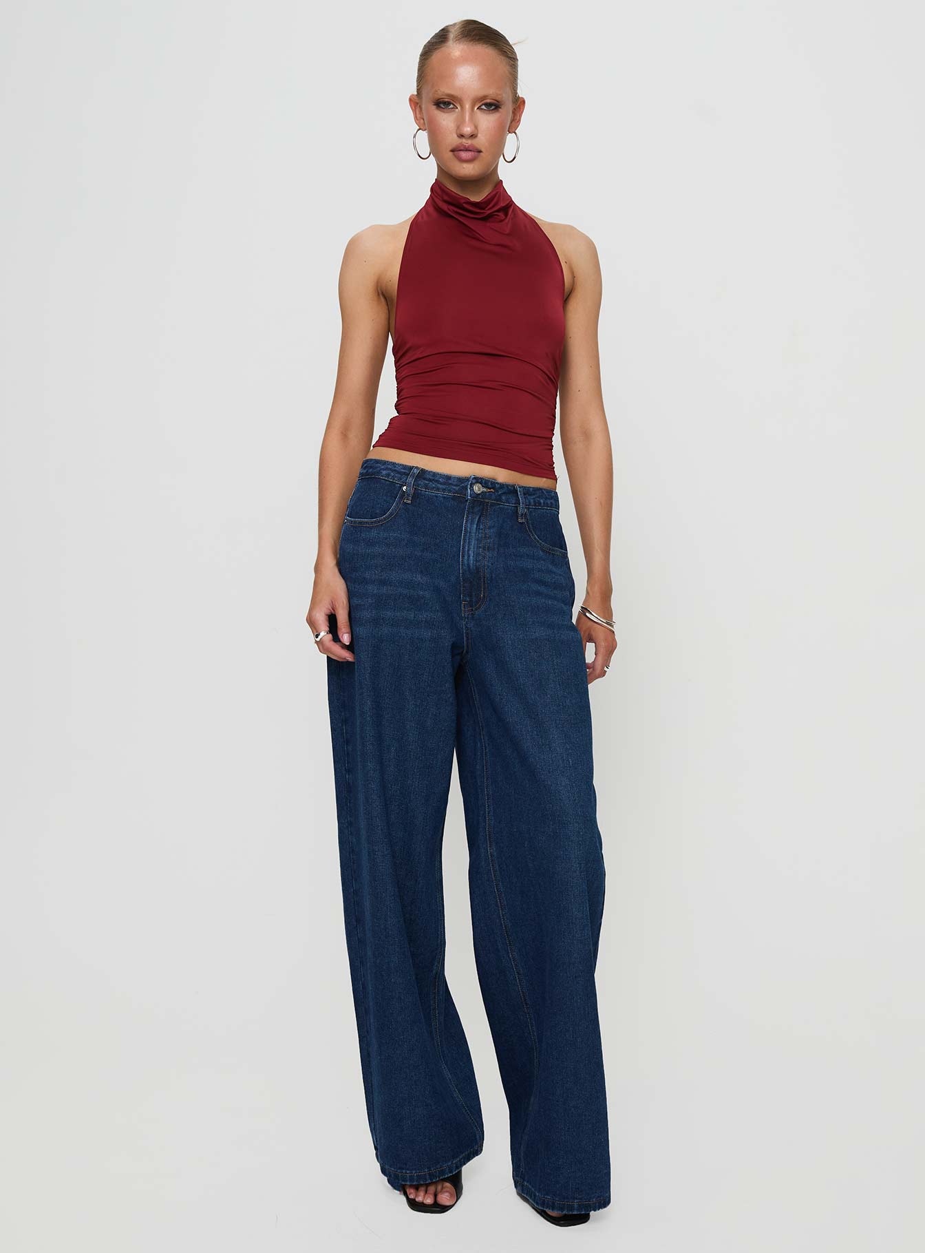 Giggle Top Burgundy - Image 3