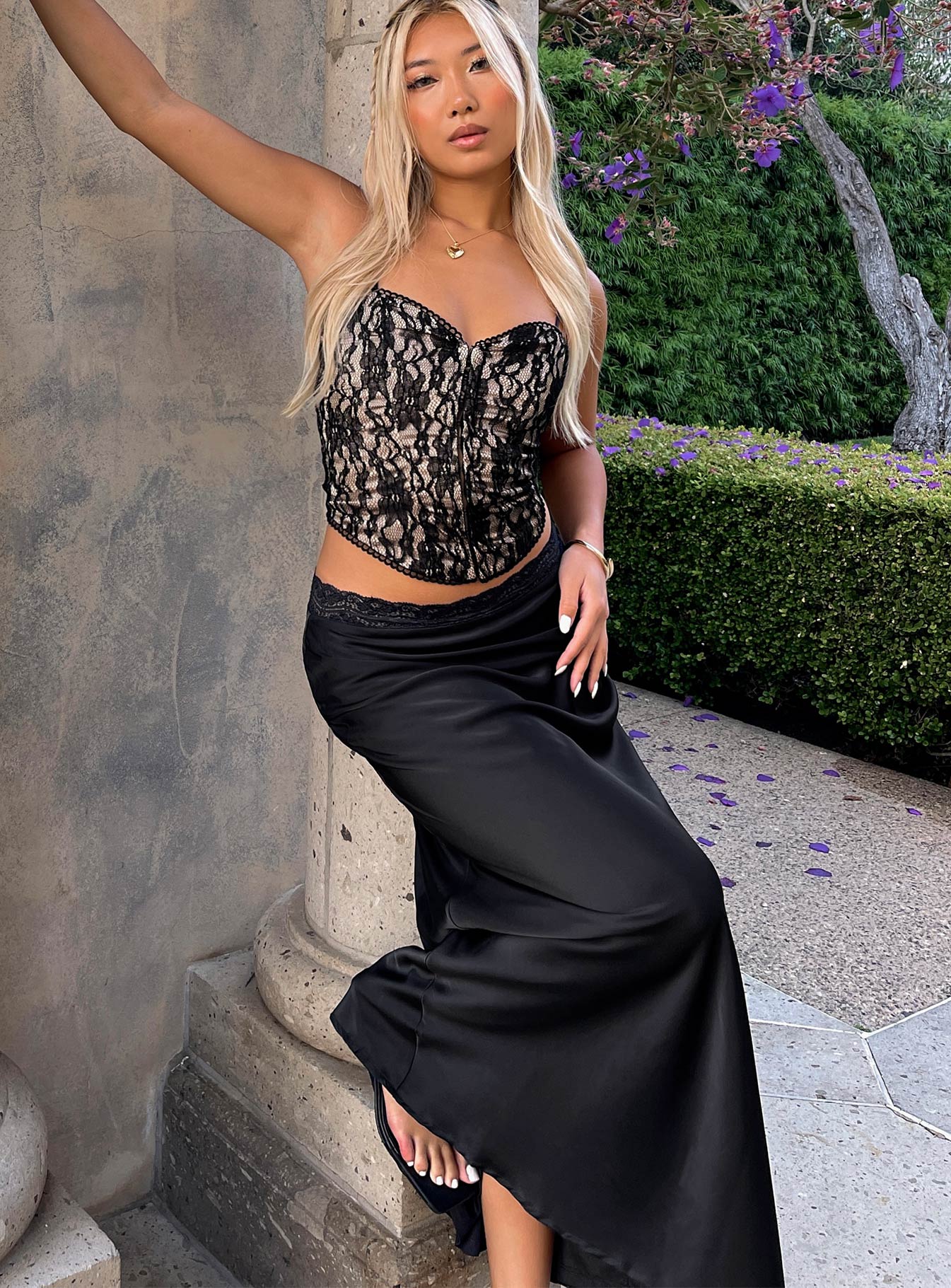 The Charmaine Maxi Skirt Black - Image 8