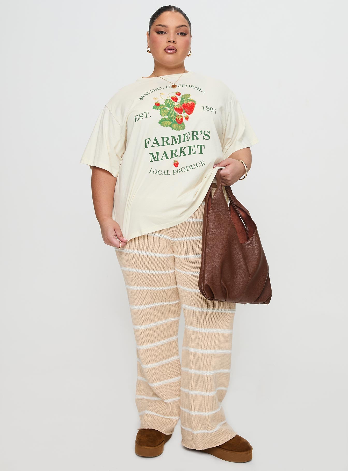 Local Produce Tee Cream Curve - Image 3