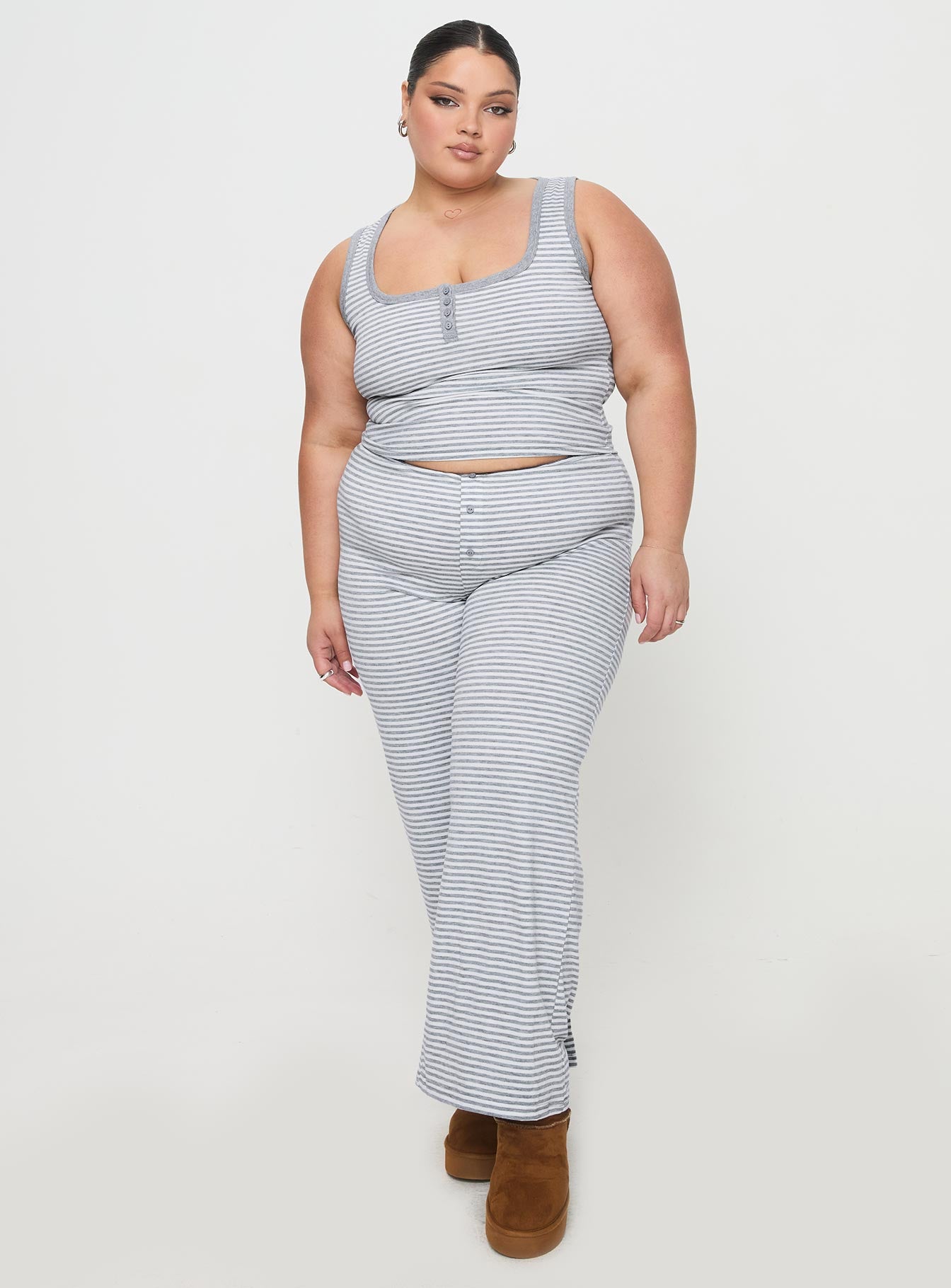 Waffles Stripe Sleep Set Multi Curve - Image 3