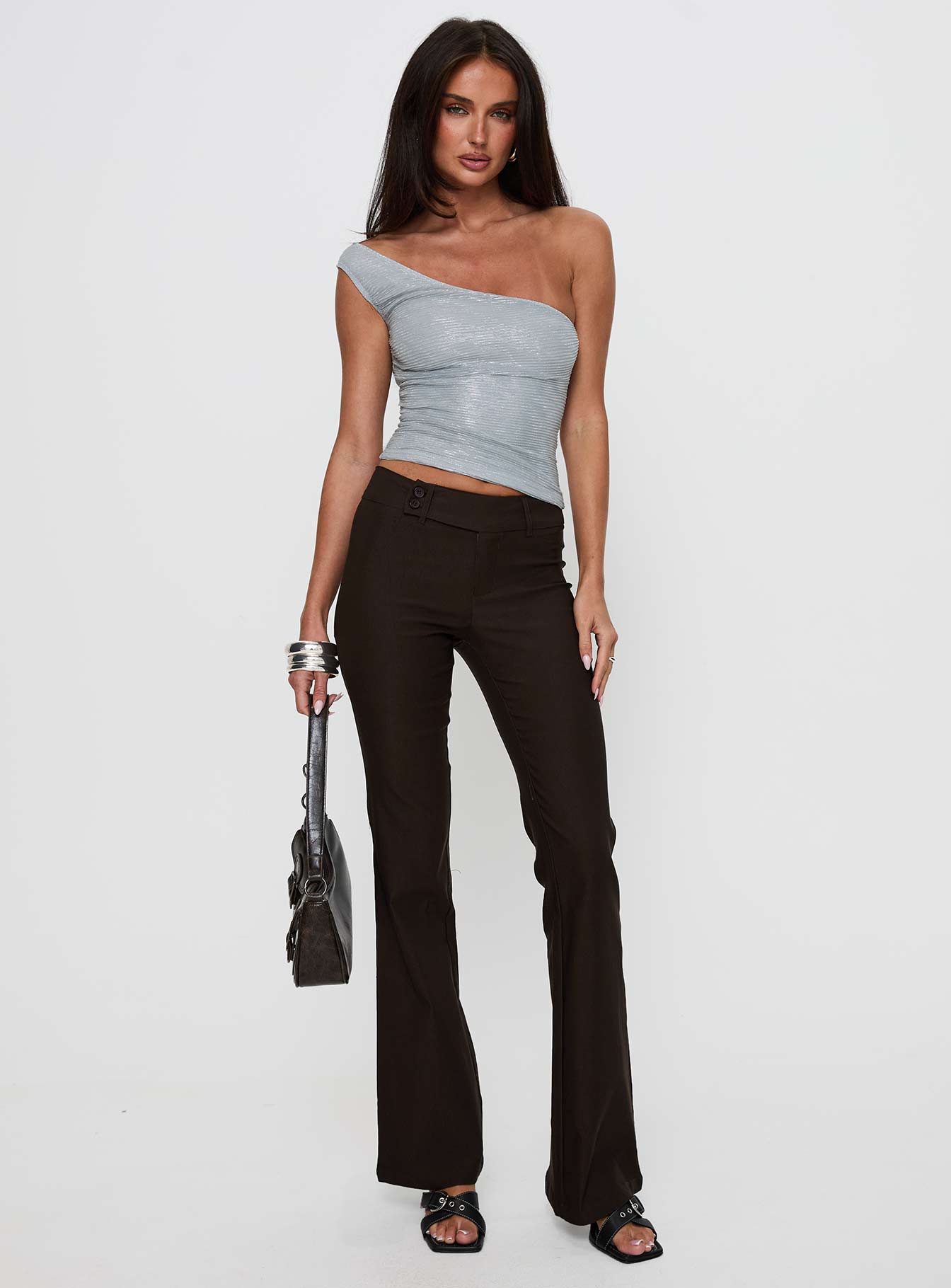 Kinkirk Flared Pants Chocolate Tall - Image 6