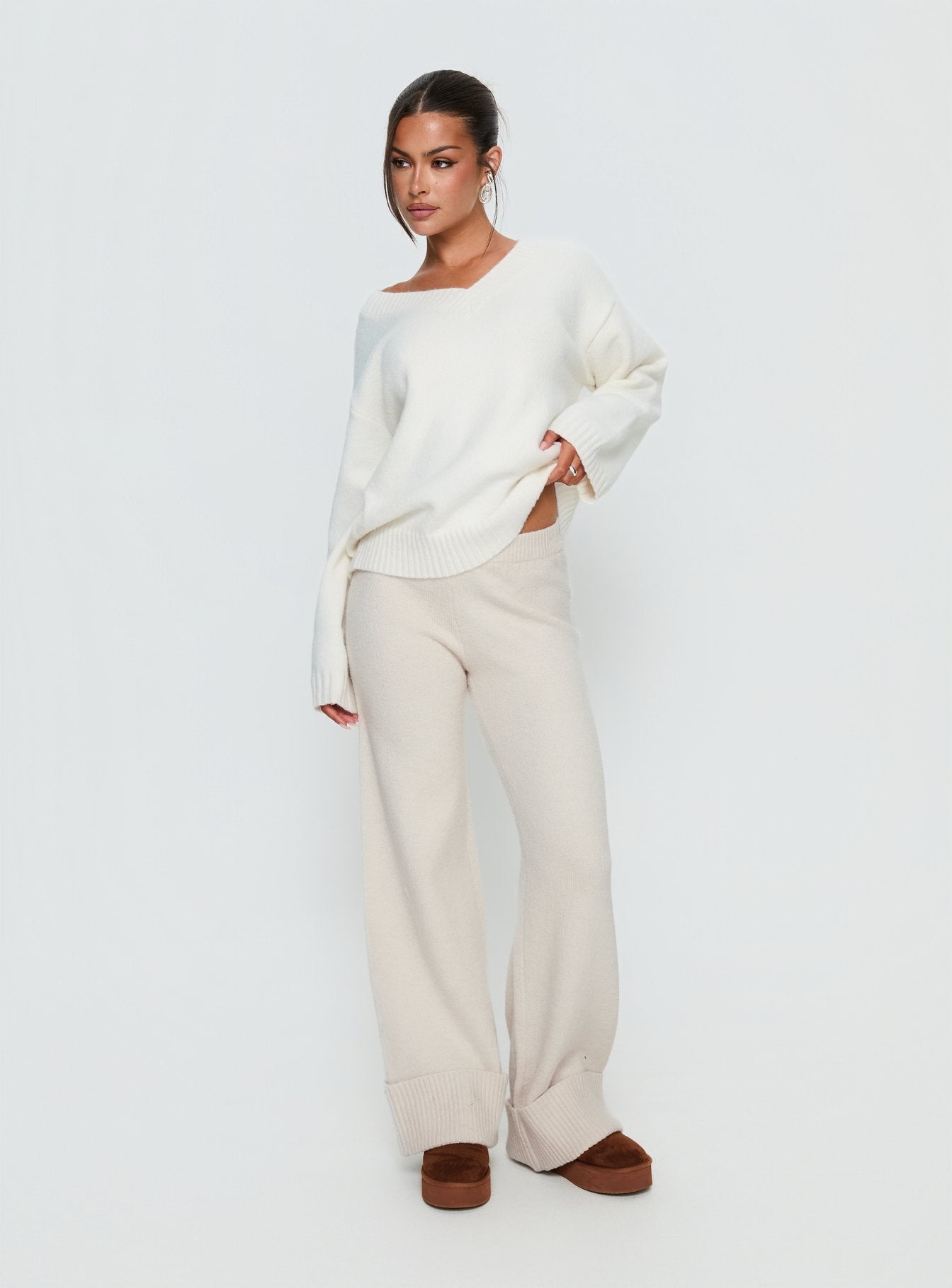 Shinead Cuffed Pants White - Image 3