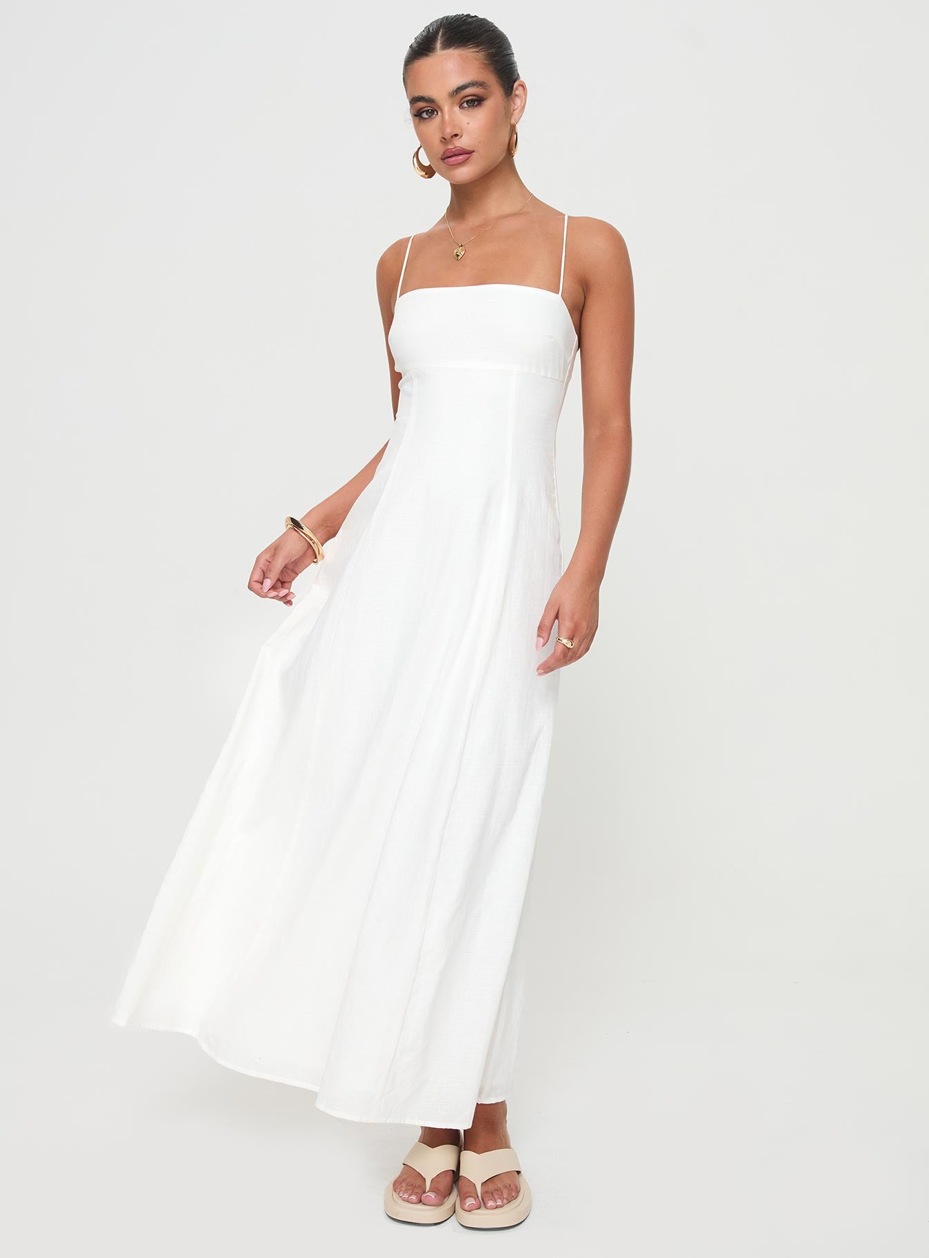 Brightwell Maxi Dress White - Image 3