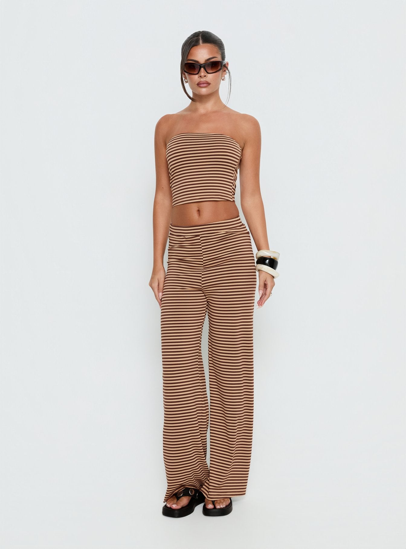 Timora Pants Brown Stripe - Image 3