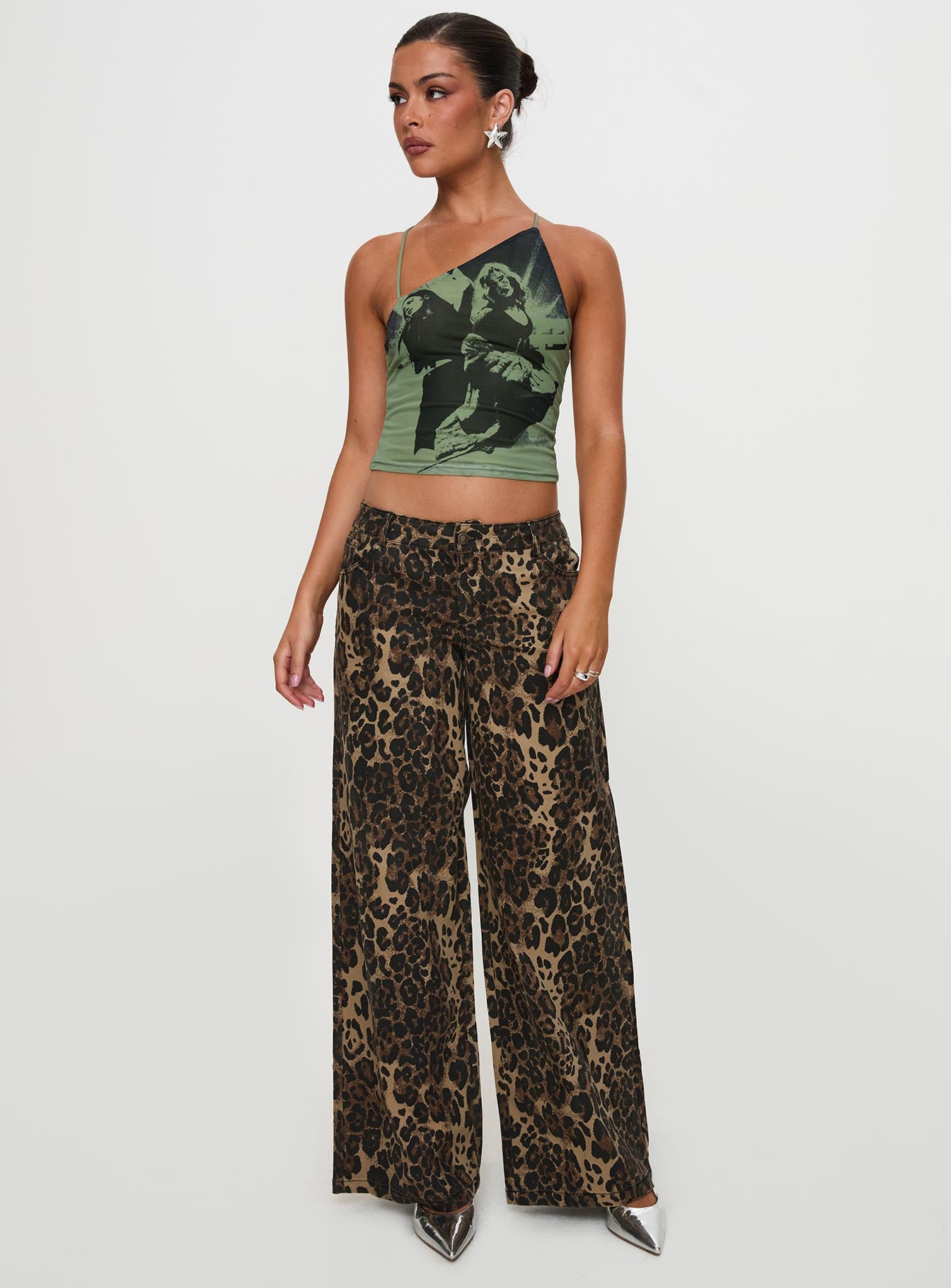 Pantar Low Rise Pants Leopard - Image 6