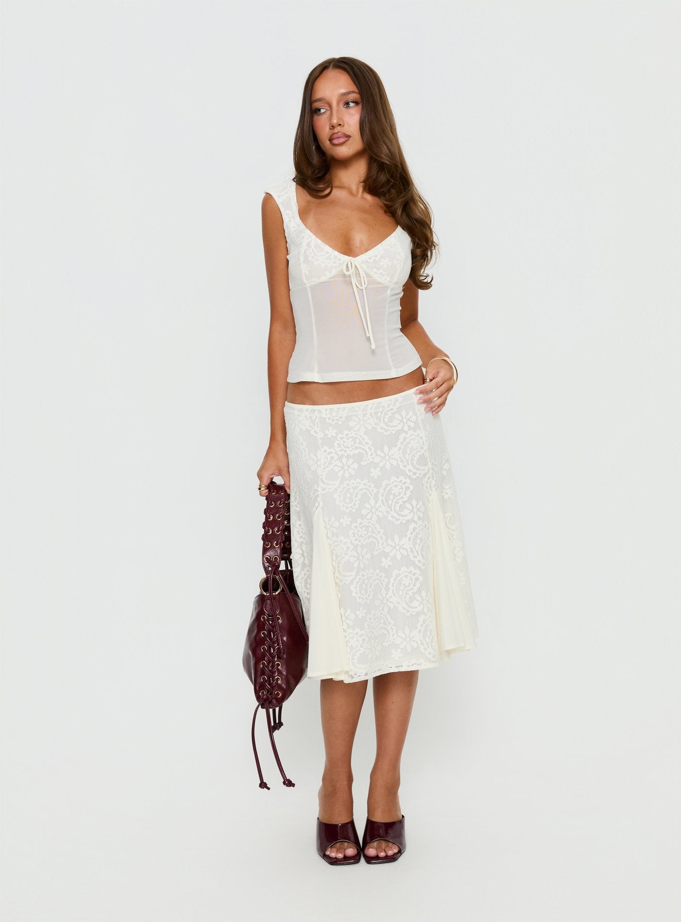 Quani Lace Top Cream - Image 3