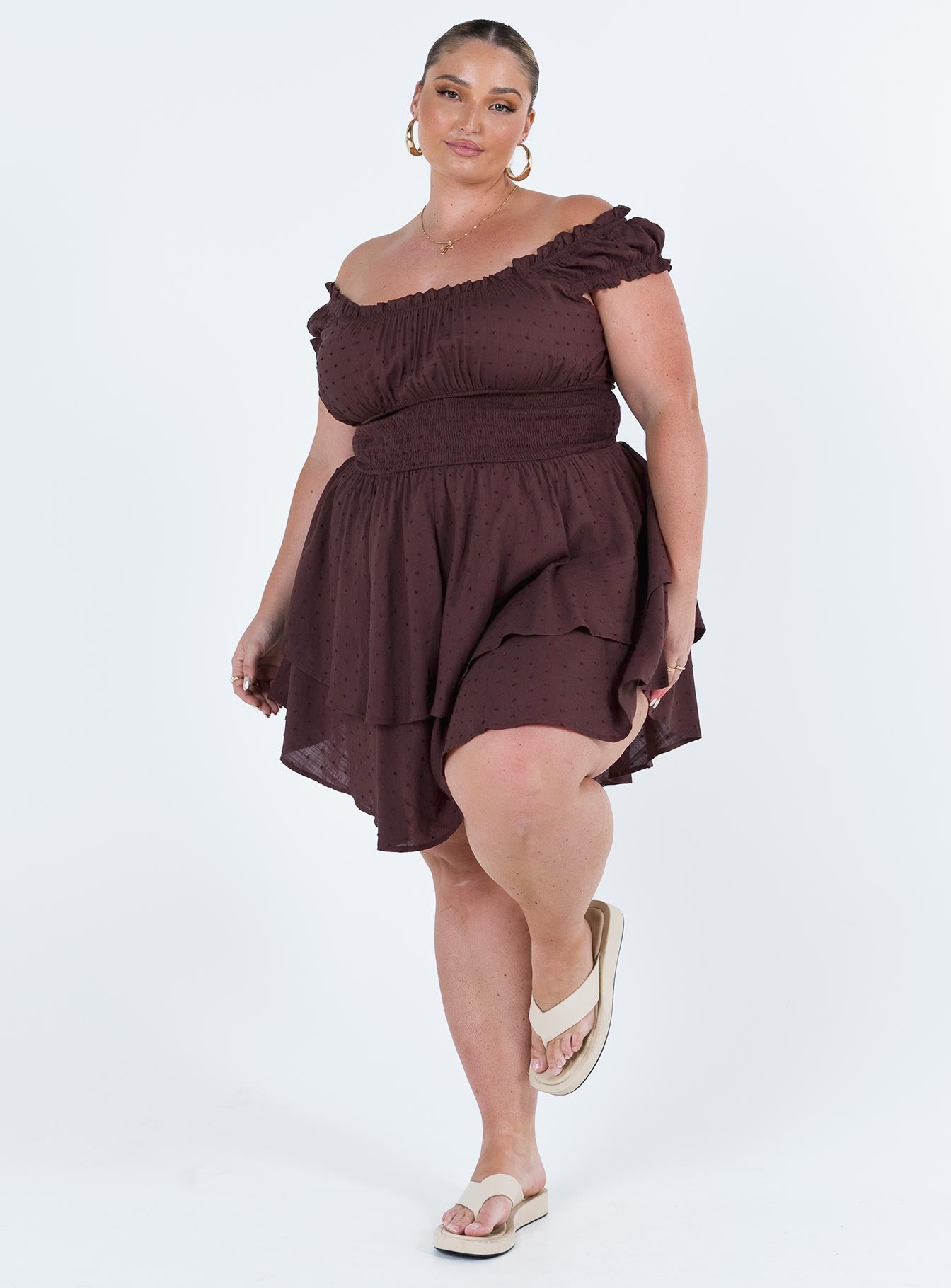 The Love Galore Romper Brown Curve - Image 6
