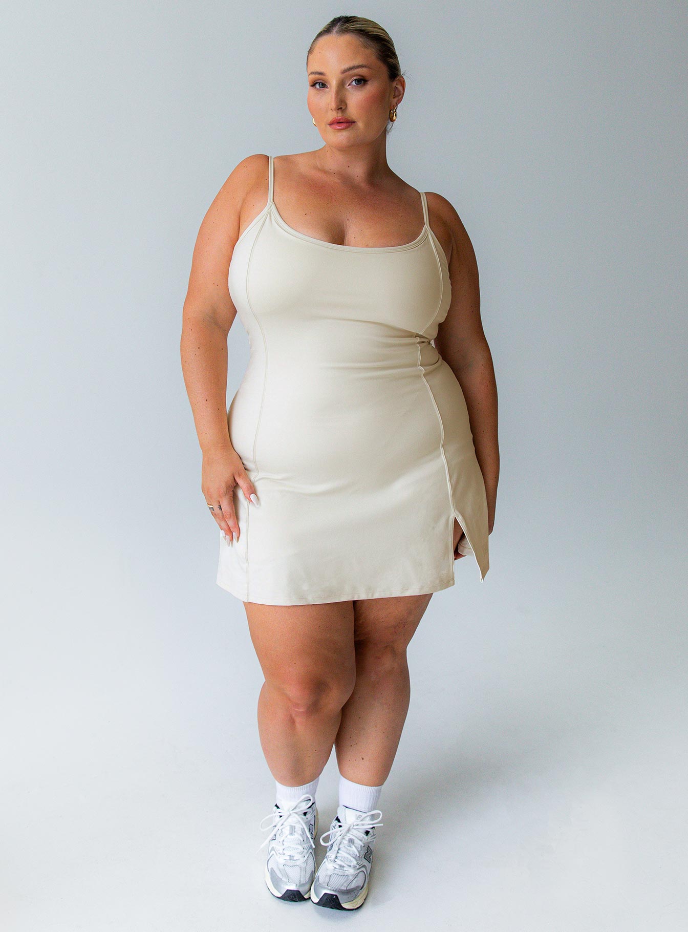 Ambition Activewear Romper Latte Curve - Image 2