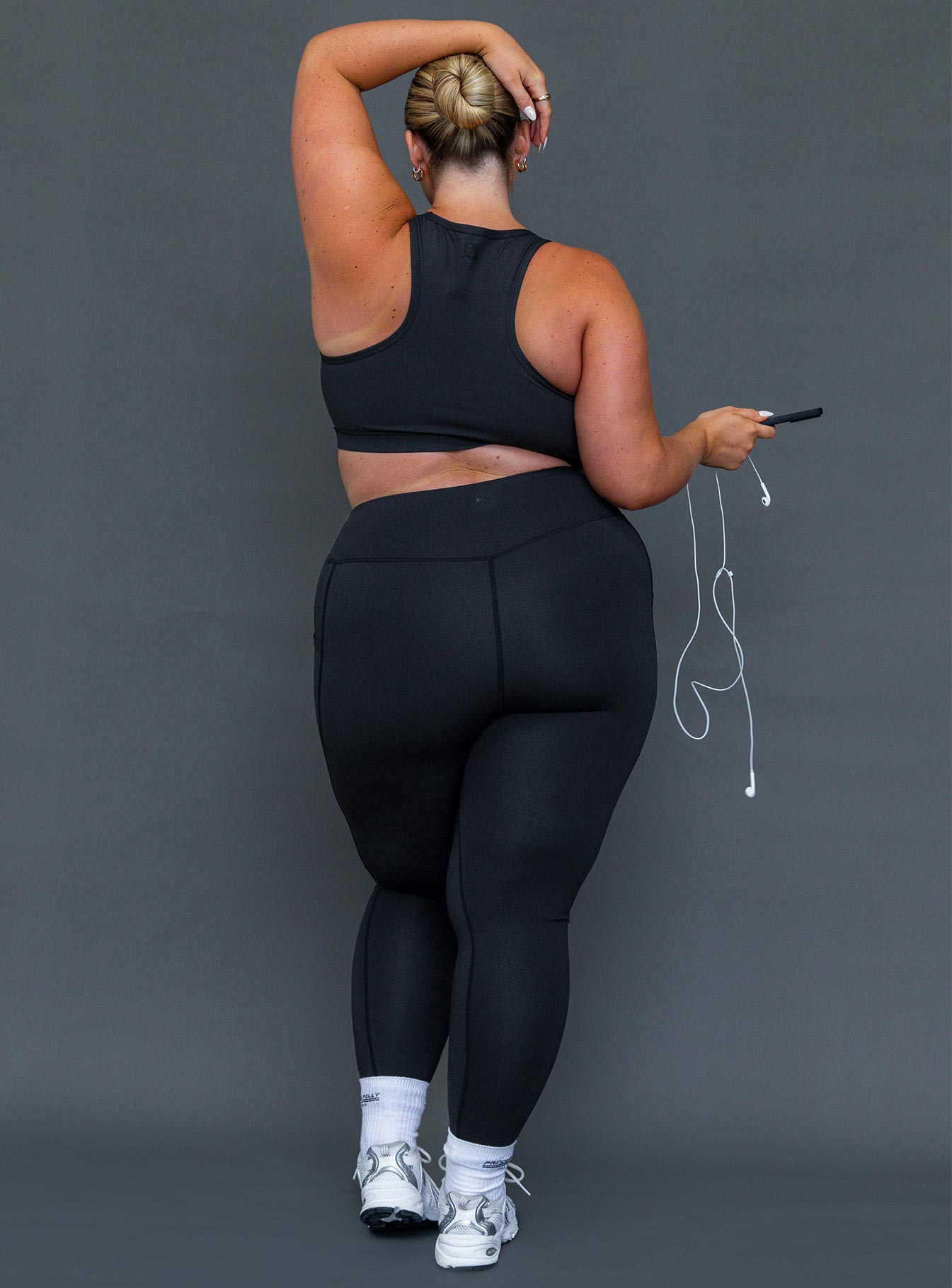 Unstoppable Activewear 7/8 Leggings Black Curve - Image 2