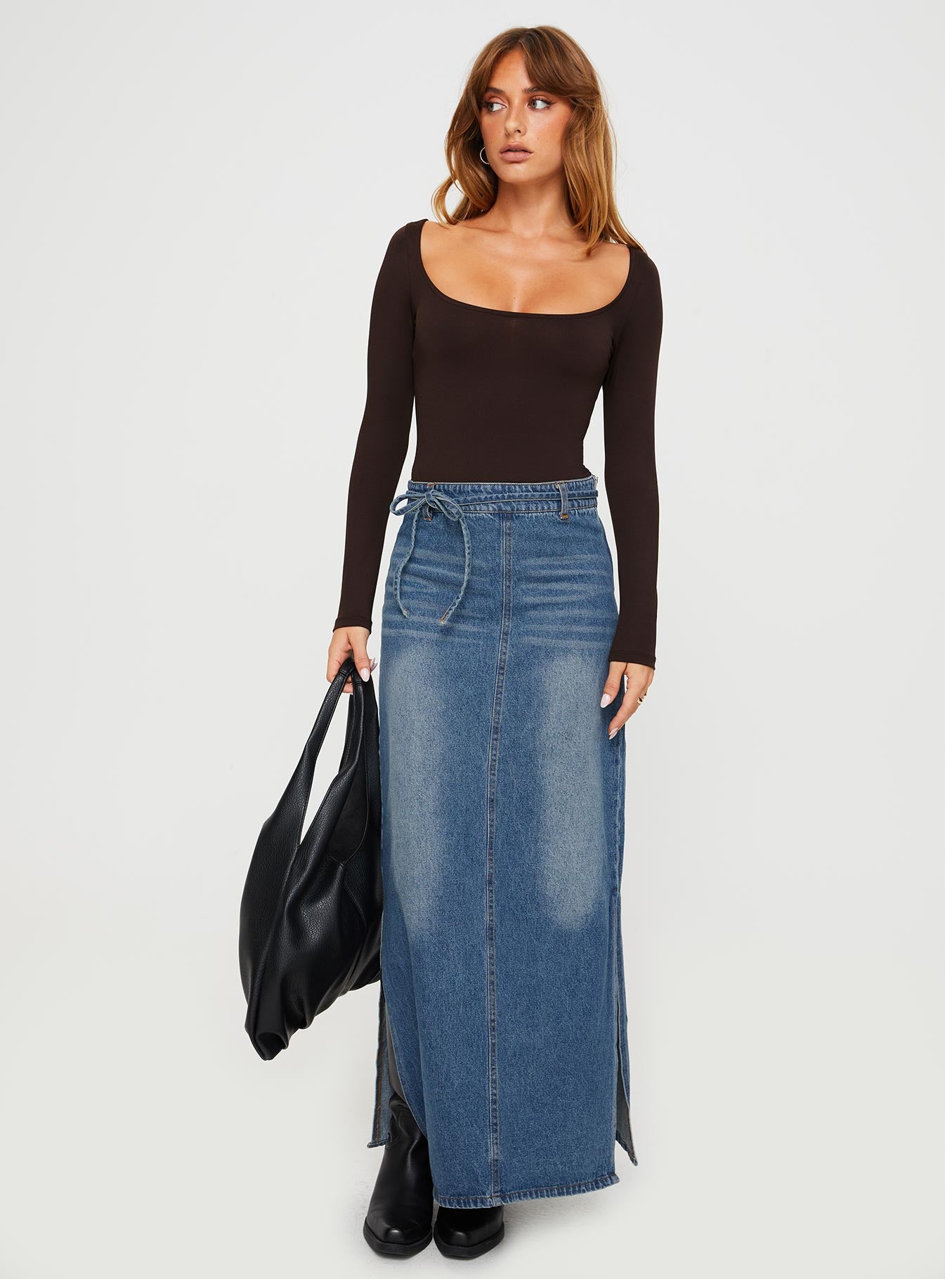 Ellery Bodysuit Brown Tall - Image 3