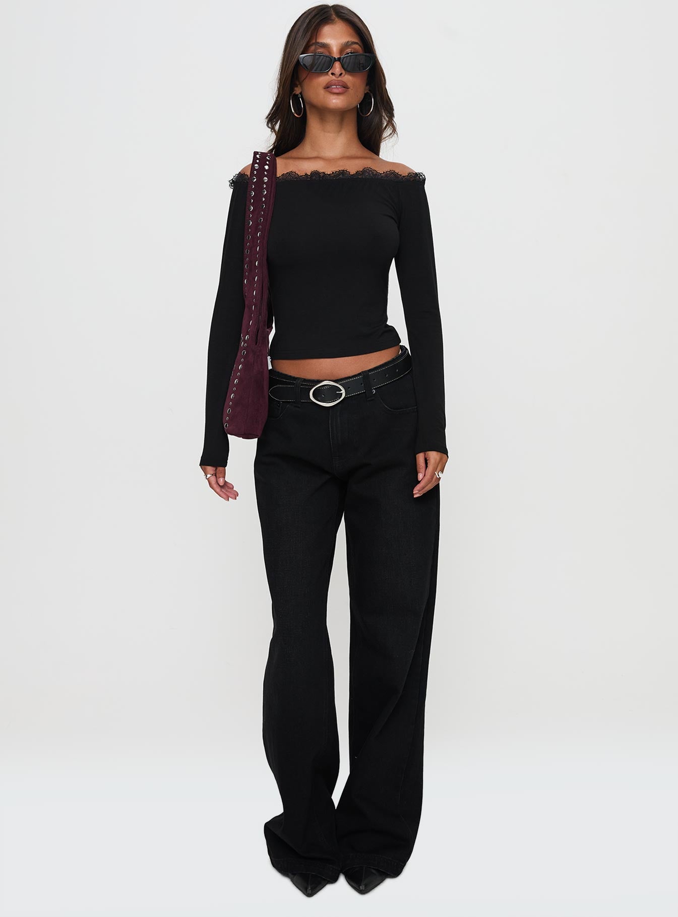 Everlong Mid Rise Straight Leg Jeans Mid Black Wash - Image 3