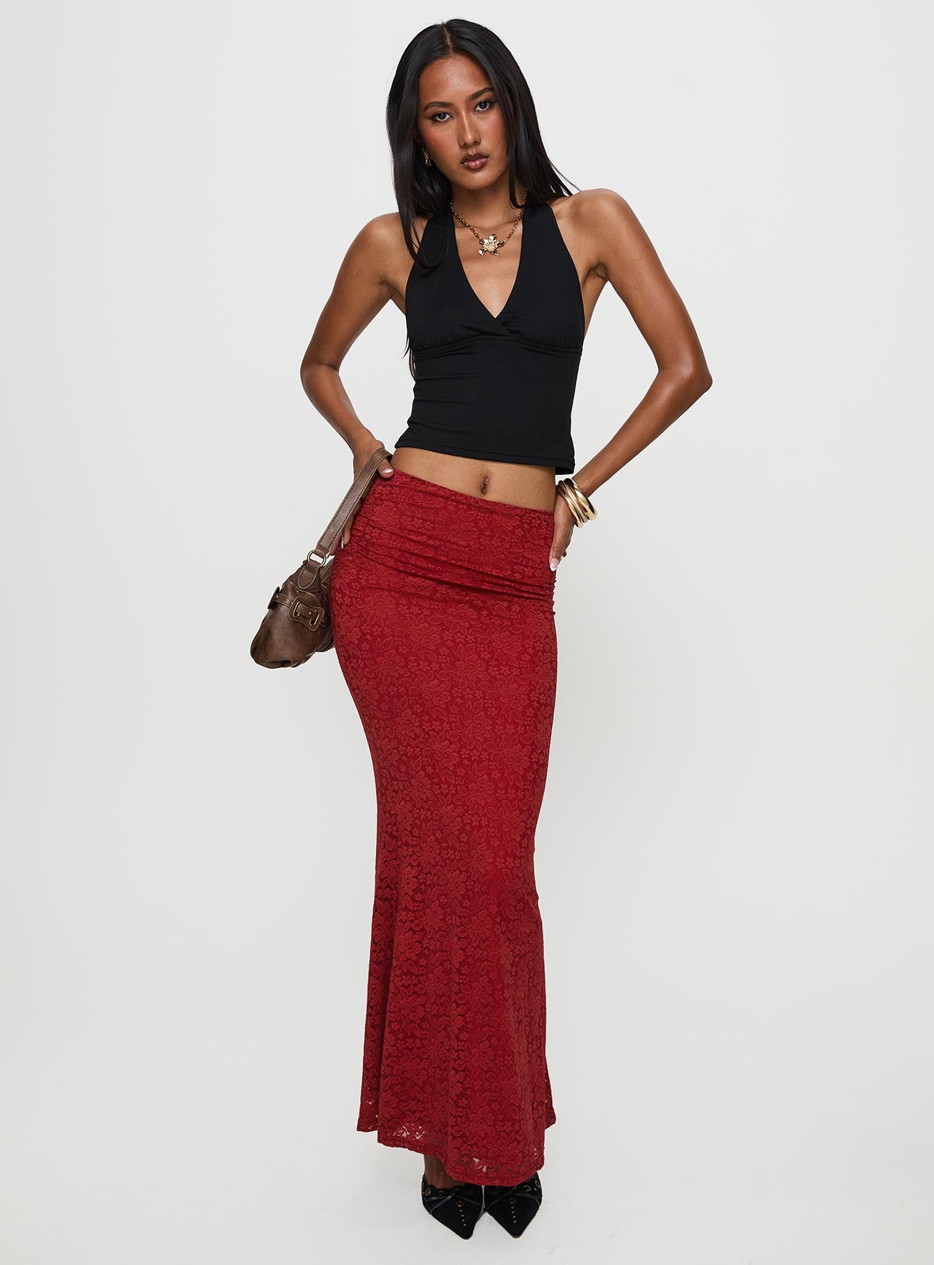 Silene Maxi Skirt Red - Image 3