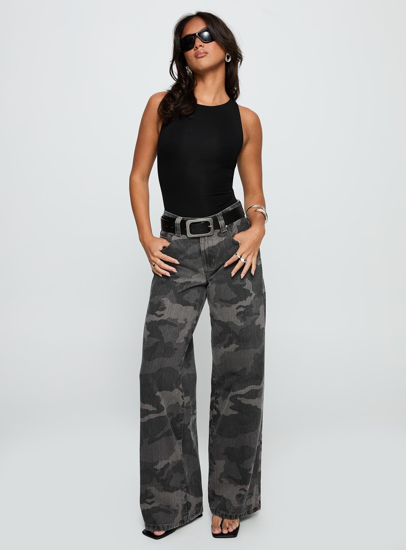 Majesty Tie Back Bodysuit Black - Image 3