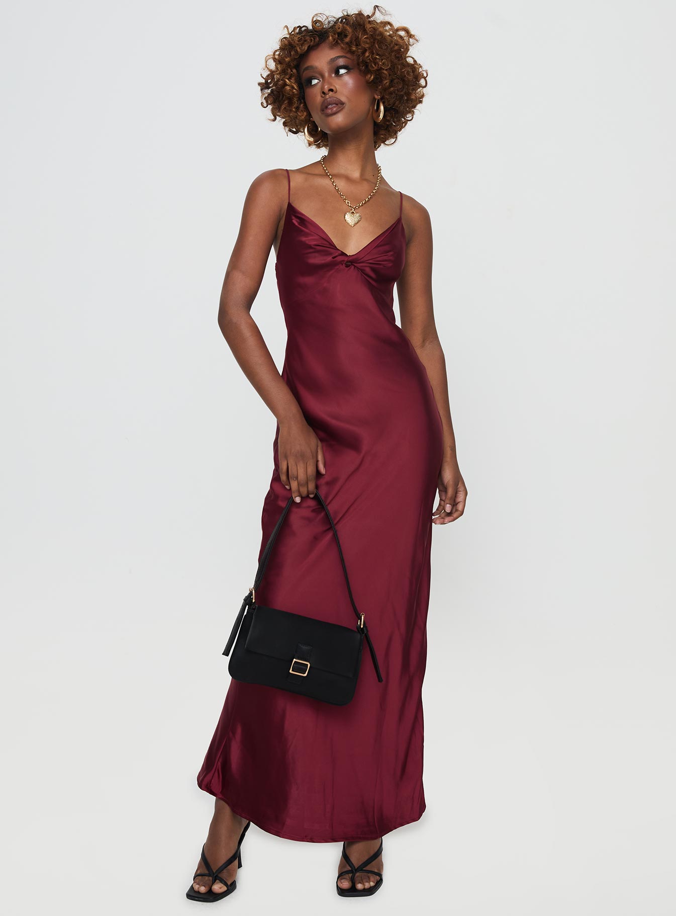 Marilyn Maxi Dress Wine - Image 4