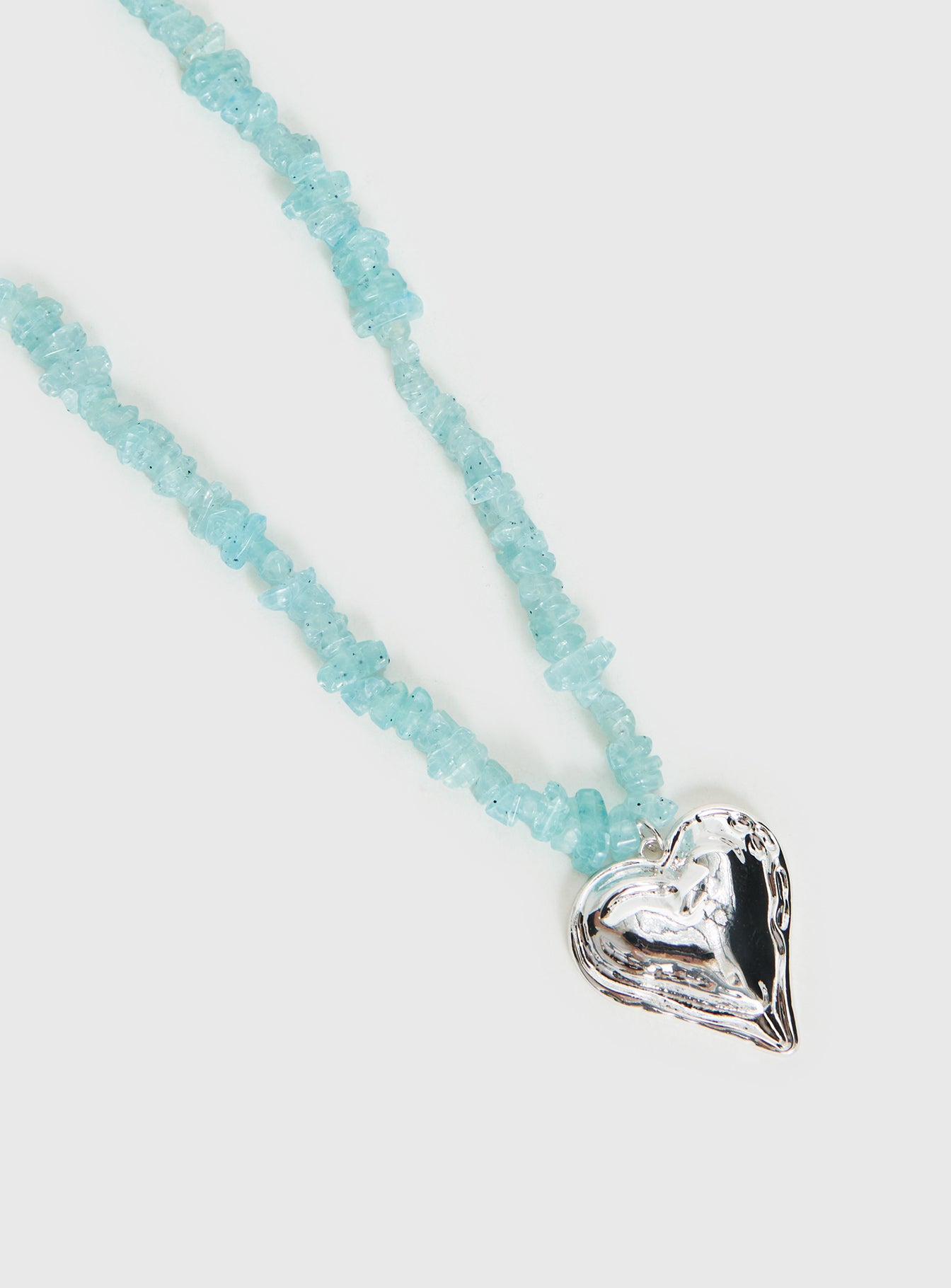 Ralina Pendant Necklace Silver / Aqua - Image 3