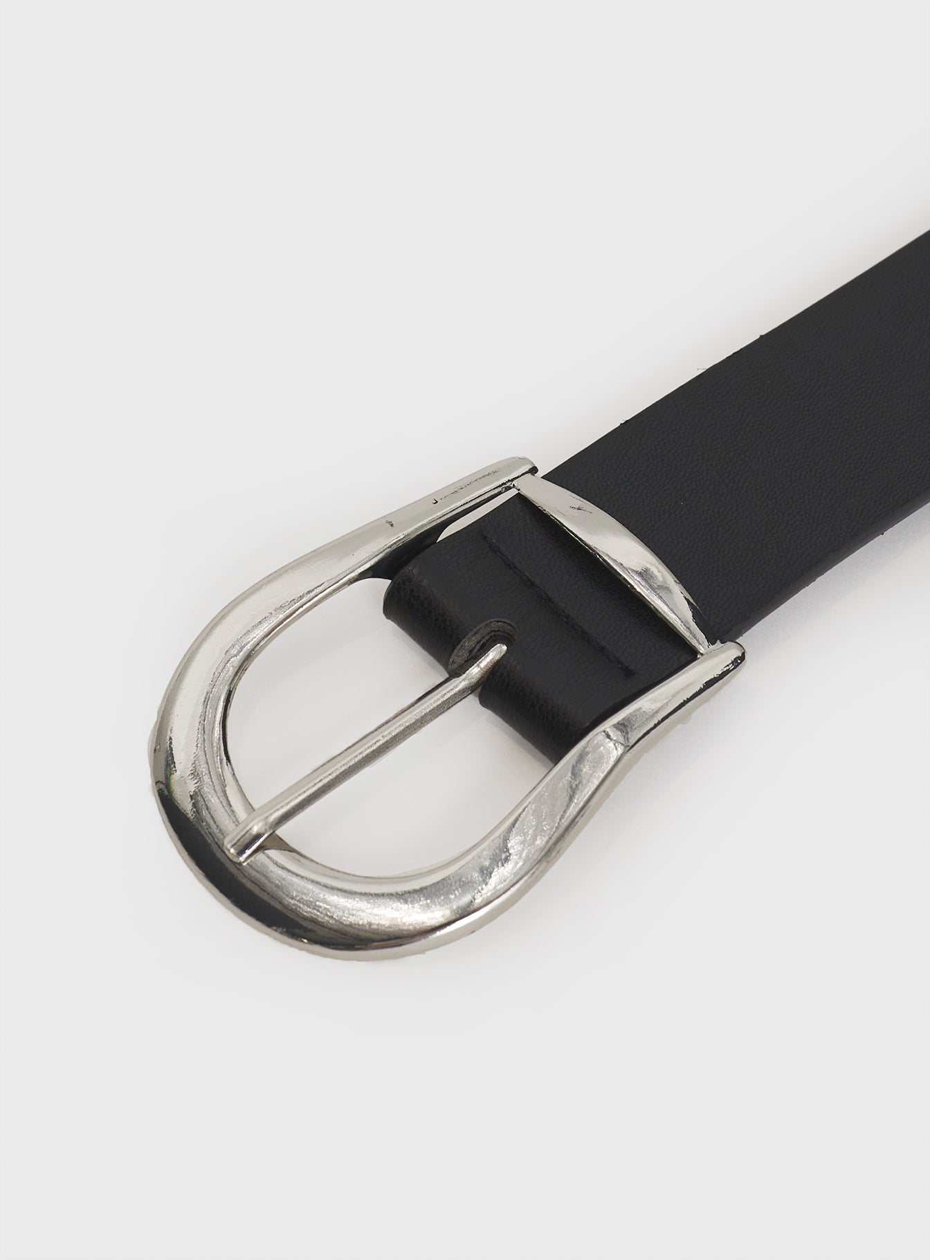 Breslin Belt Black / Silver - Image 3