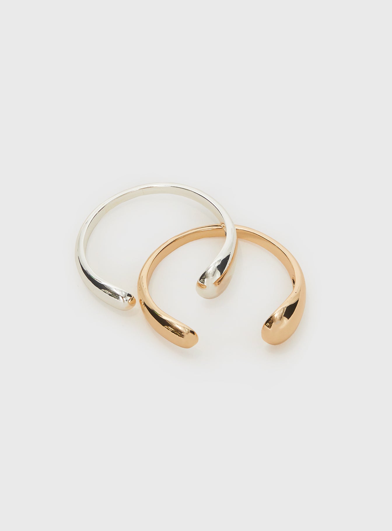 Chunky Mixed Metals Bracelet Pack Multi - Image 3
