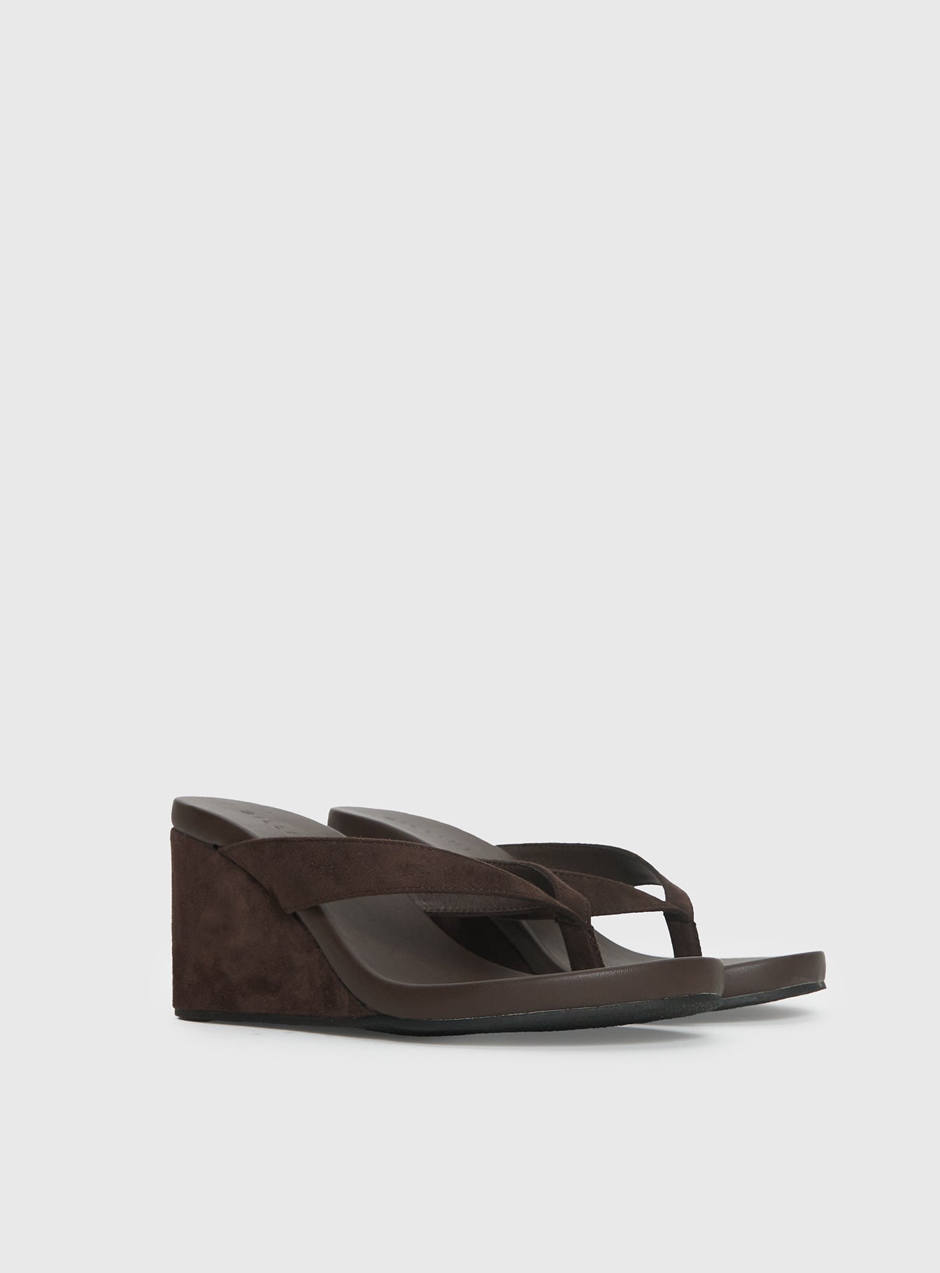 Billini Ravyn Heels Dark Cacao Faux Suede - Image 2