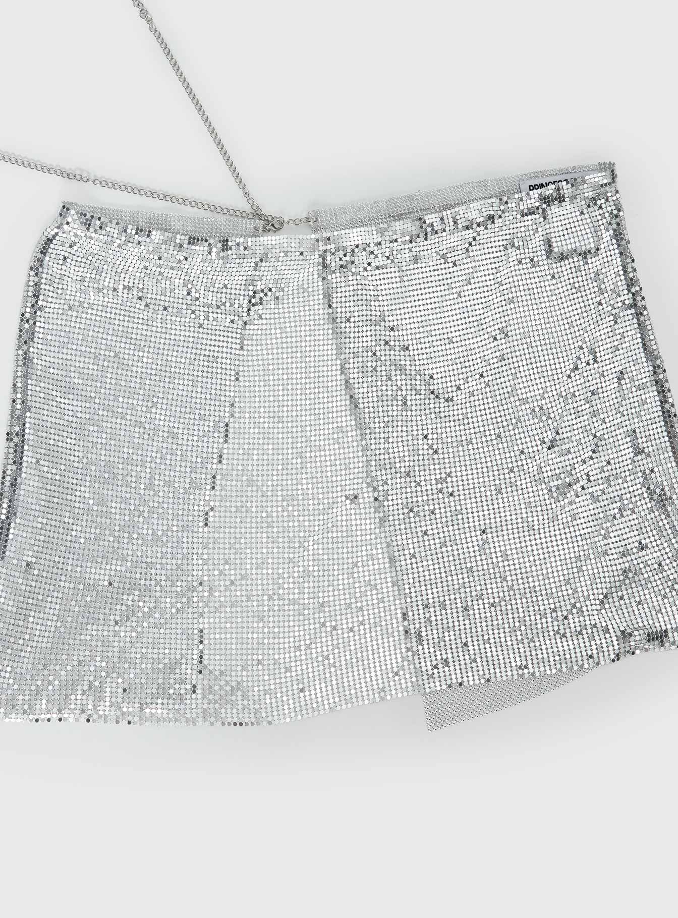Centre Stage Metallic Sarong Silver - Image 3
