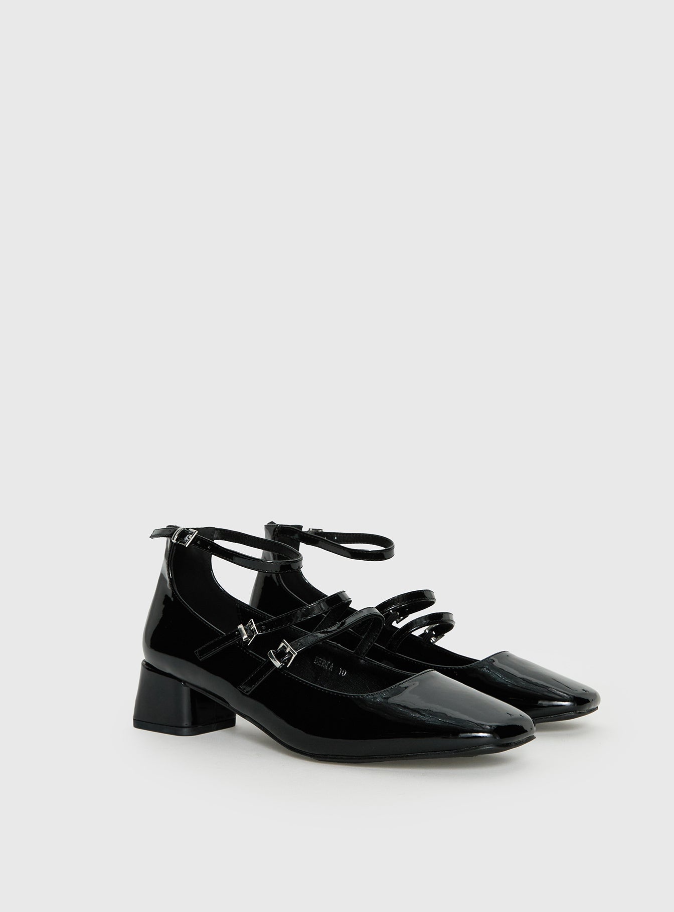 Berta Heels Black Patent - Image 2