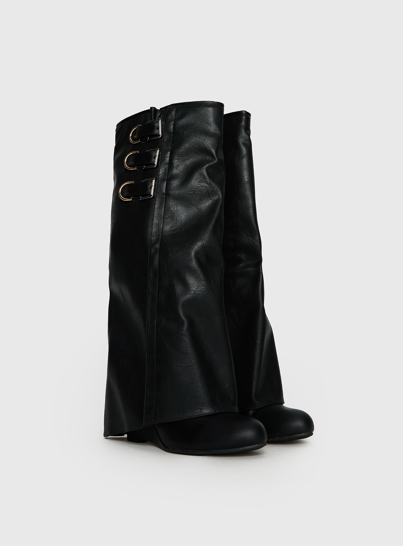 Ritz Knee High Boots Black - Image 2
