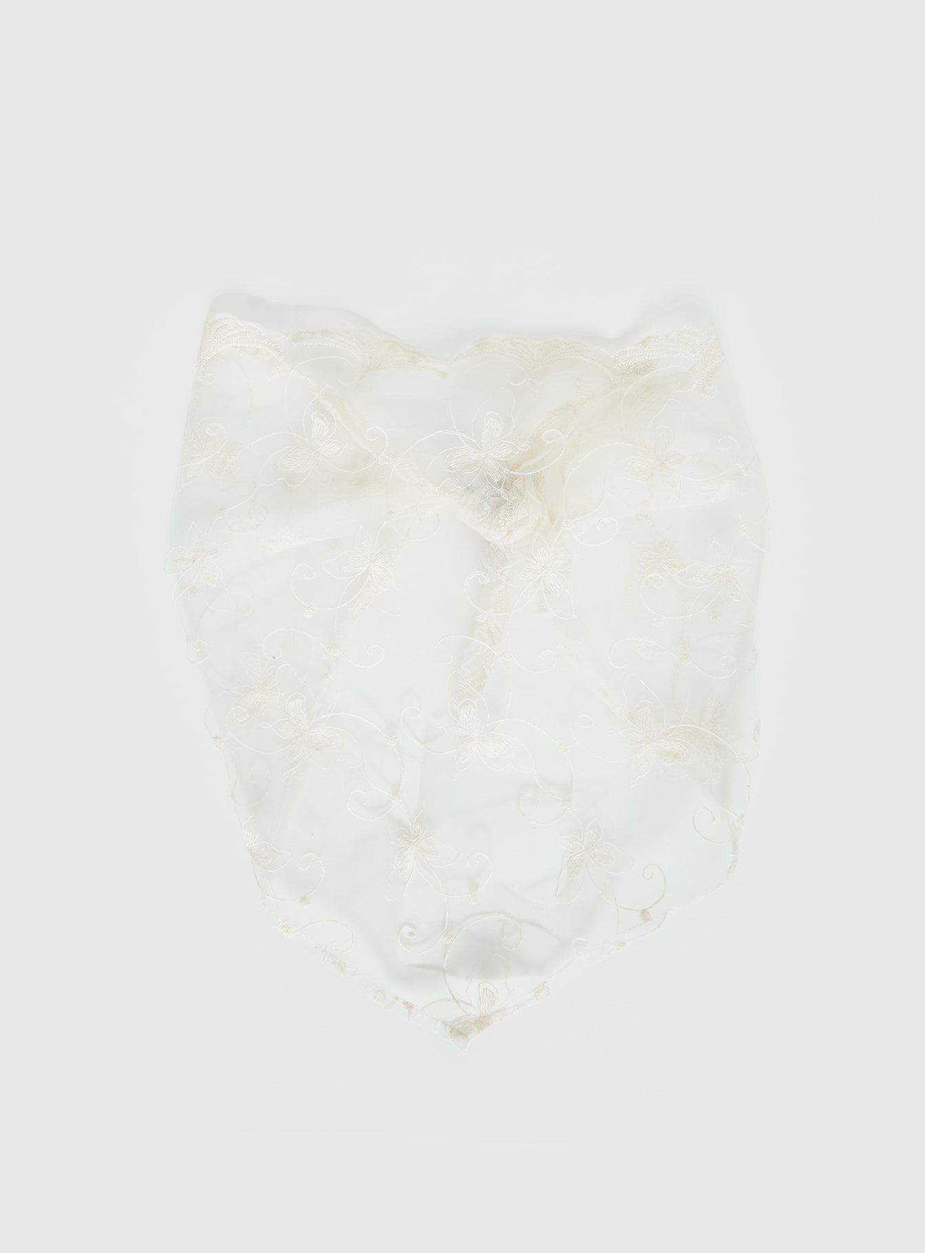 Brigette Lace Bandana White - Image 3
