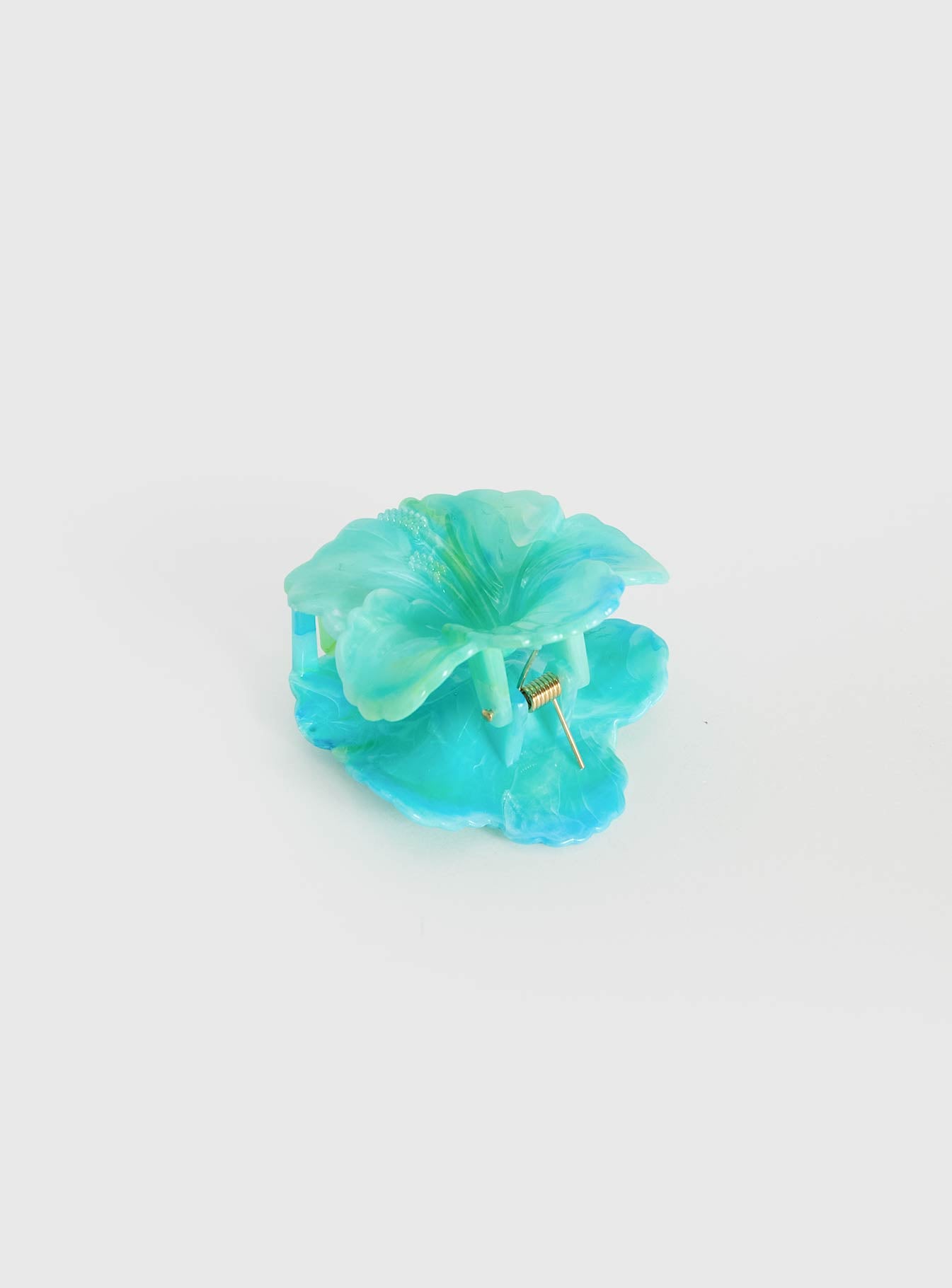 Malissa Flower Hair Clip Blue - Image 3