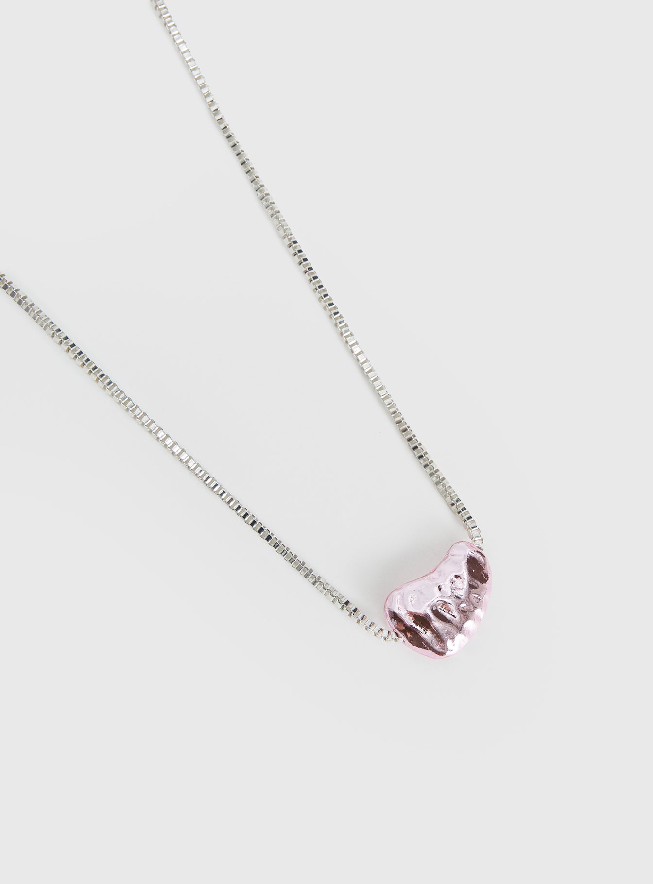Living Large Pendant Necklace Pink - Image 3