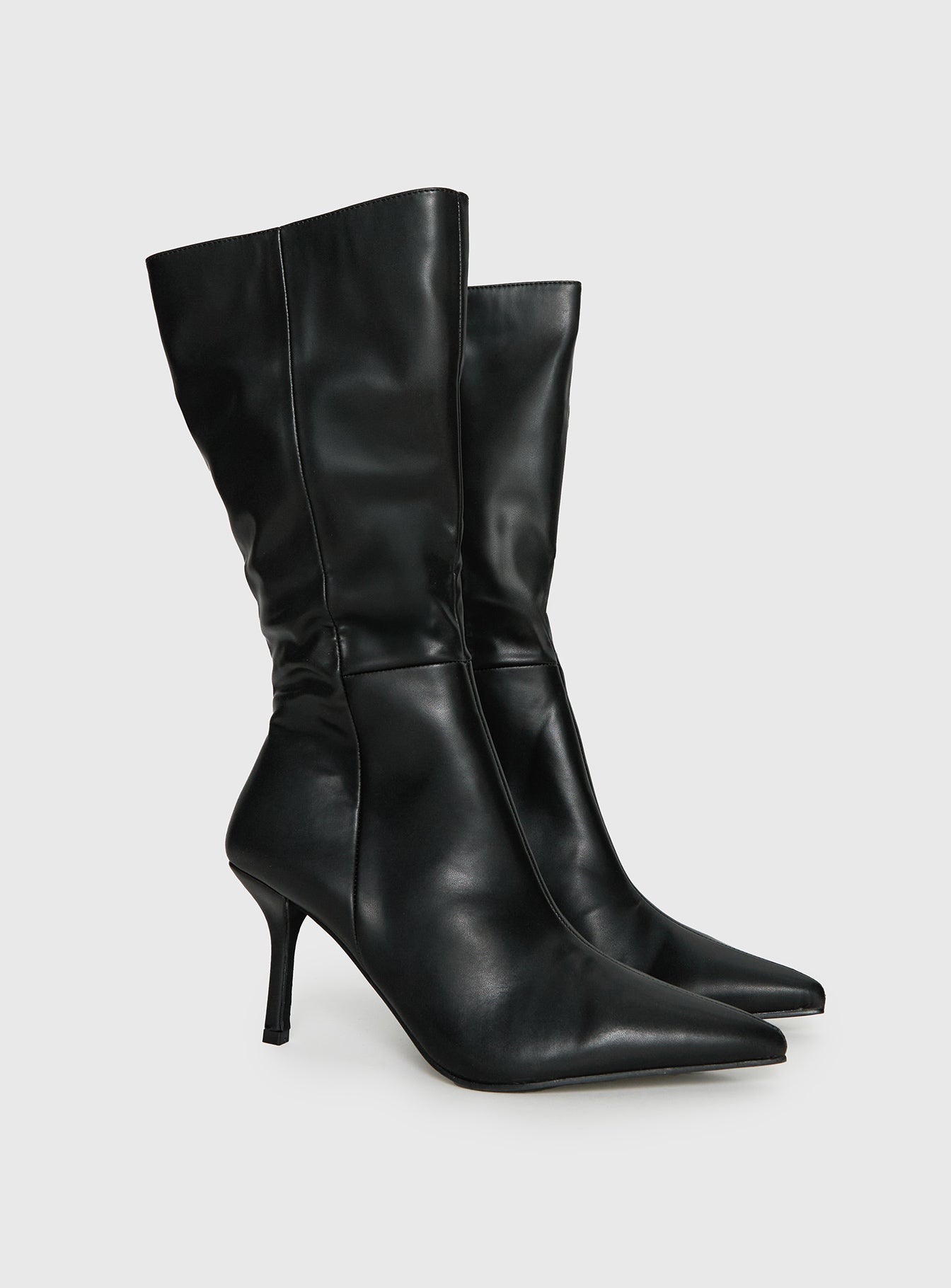 Elodiee Knee High Boots Black - Image 2