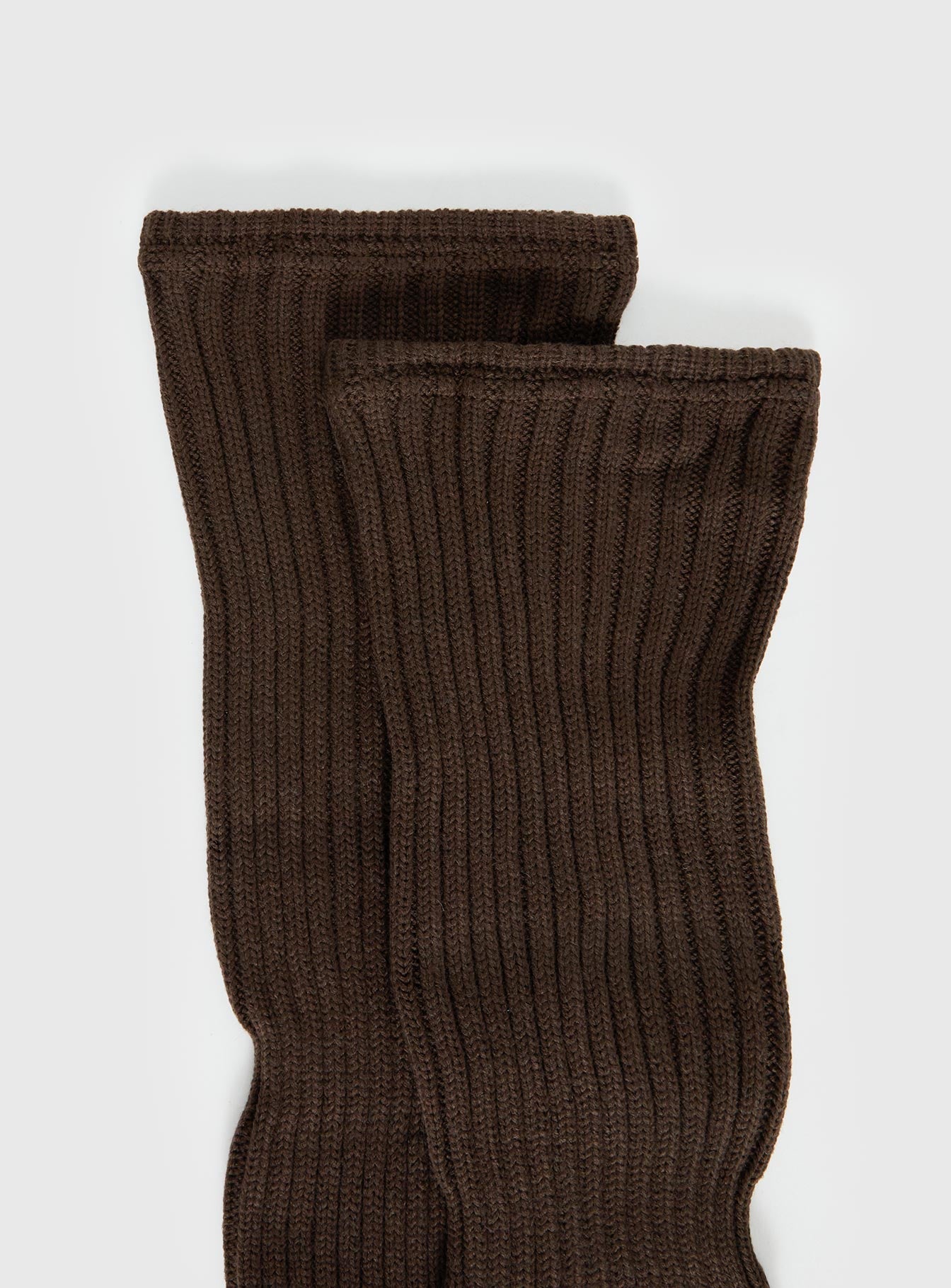 Past And Present Ribbed Socks Brown - Image 3
